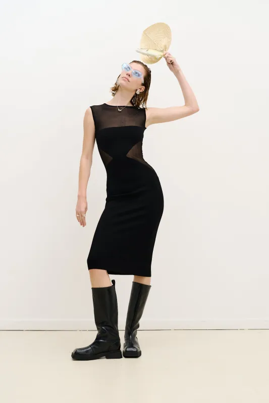 GOBY SHEER MIDI DRESS made by PH5