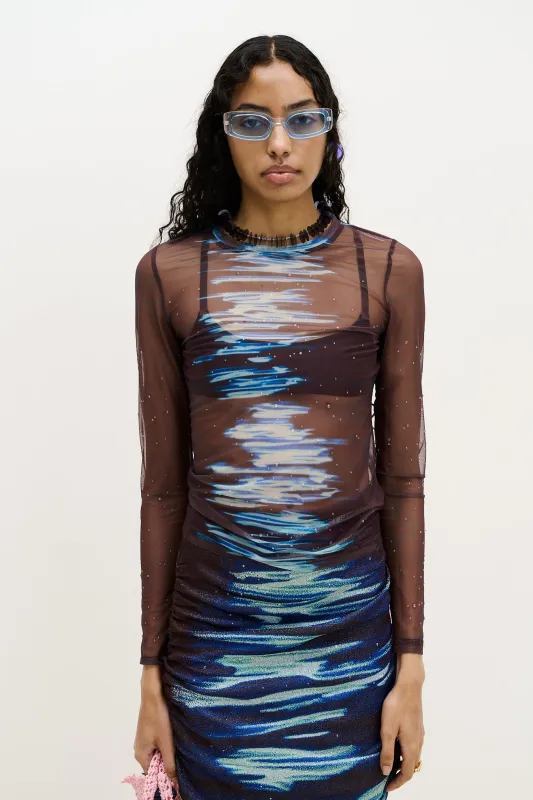 BETTA MESH CREWNECK TOP made by PH5