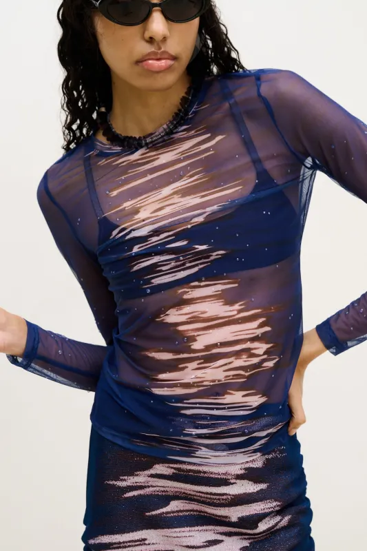 BETTA MESH CREWNECK TOP made by PH5