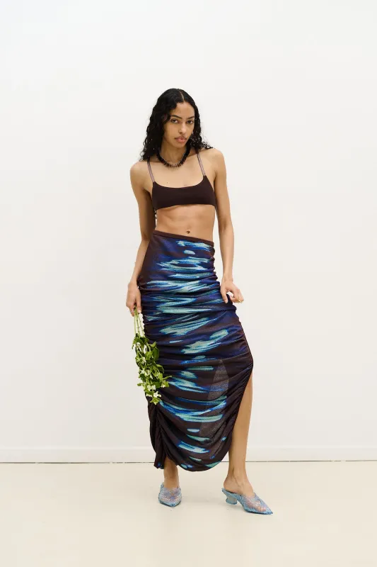 NILE LAKE PRINT LONG SKIRT DRESS sold by PH5