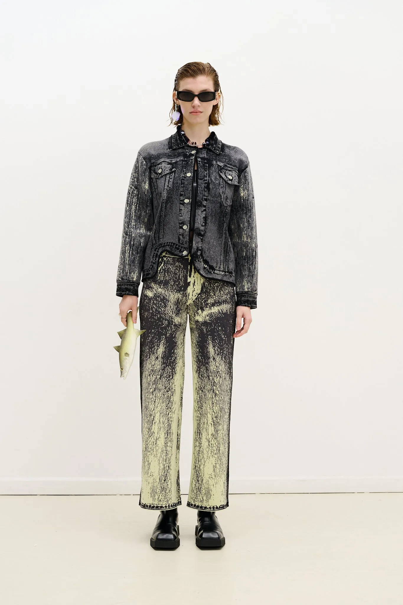 HANA DENIM PRINT OVERSIZED JACKET sold by PH5 product image thumbnail 2