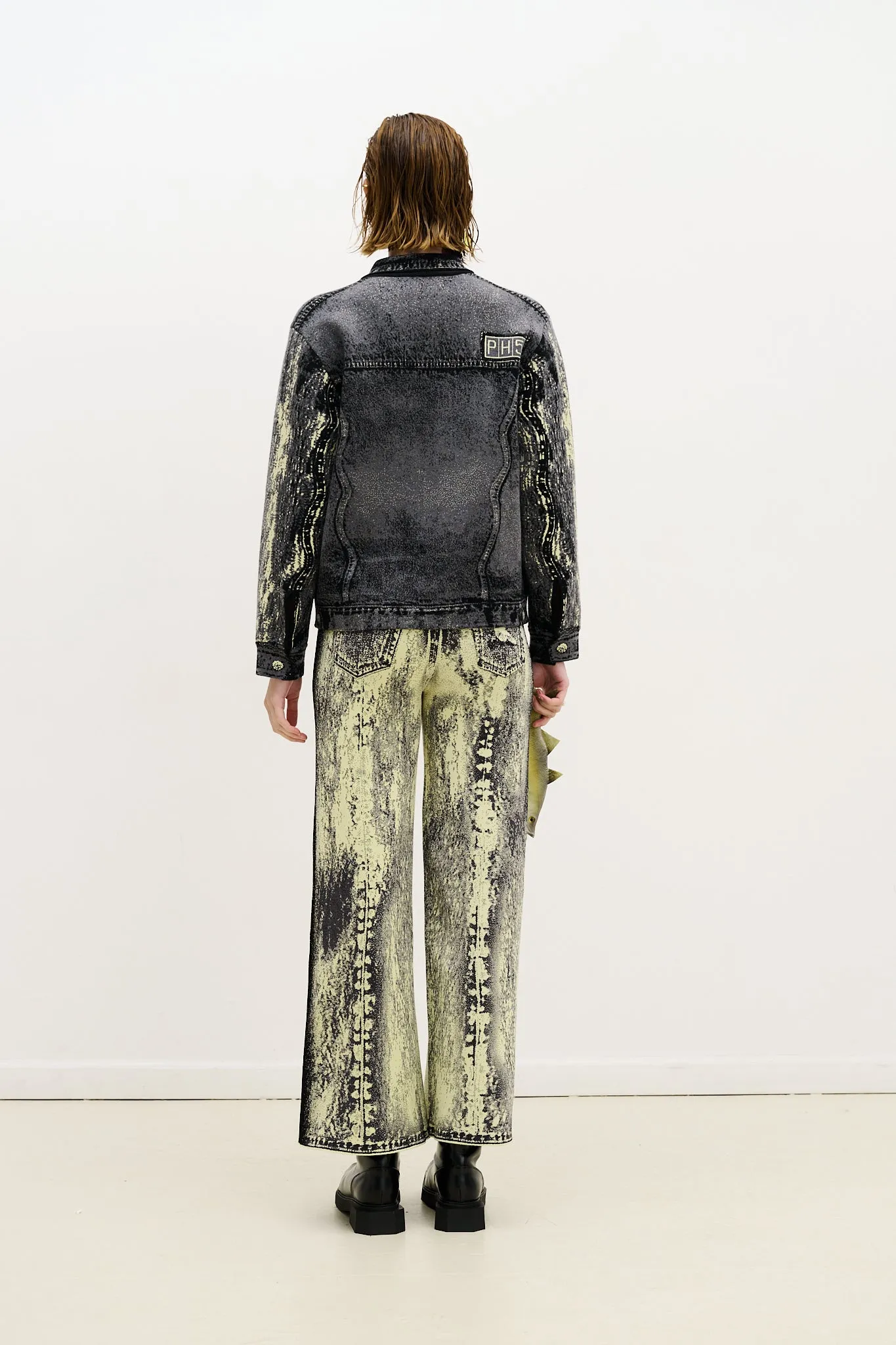 HANA DENIM PRINT OVERSIZED JACKET sold by PH5 product image thumbnail 3