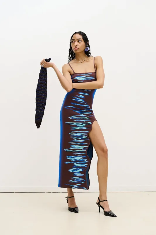 IRIS OCEAN PRINT MAXI TANK DRESS sold by PH5