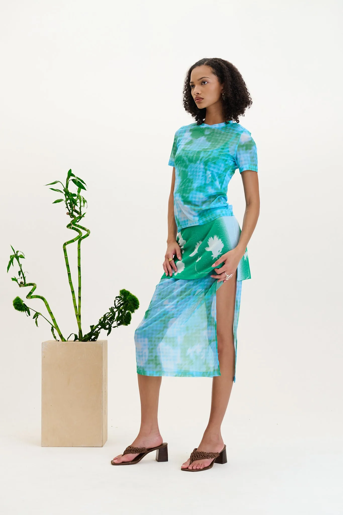 COLBY FLOWER PRINT MIDI SKIRT sold by PH5 product image thumbnail 2