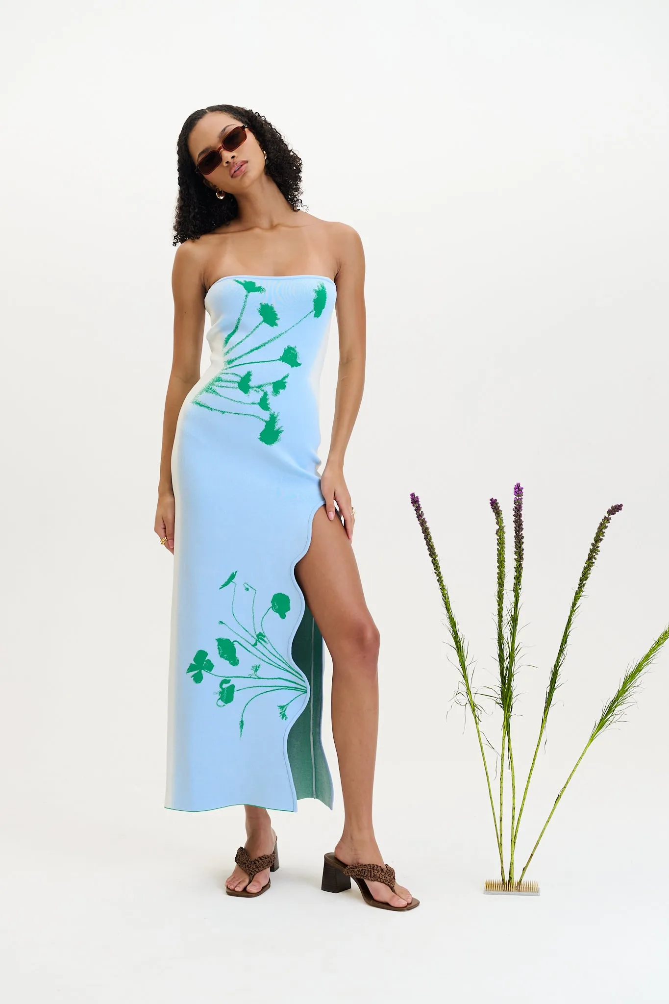IRIS FLOWER PRINT MAXI TANK DRESS sold by PH5 product image thumbnail 2