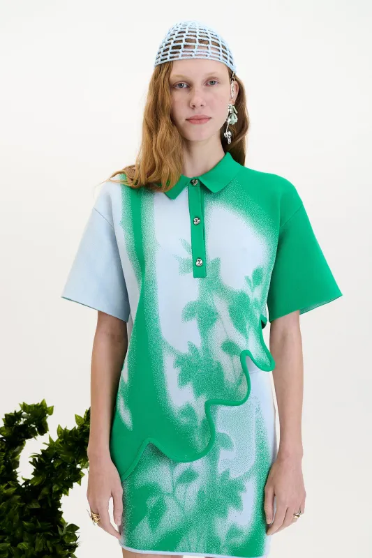 EBONY WAVY POLO SHIRT made by PH5