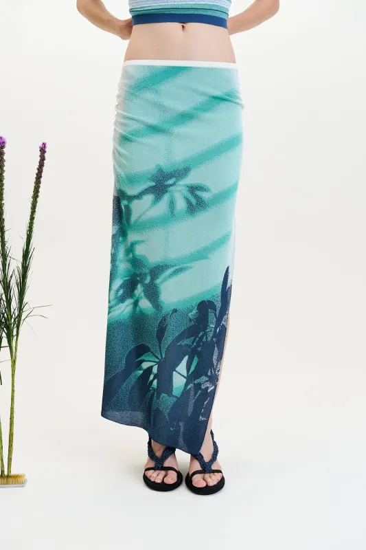 LINA WINDOW PRINT MIDI SKIRT made by PH5