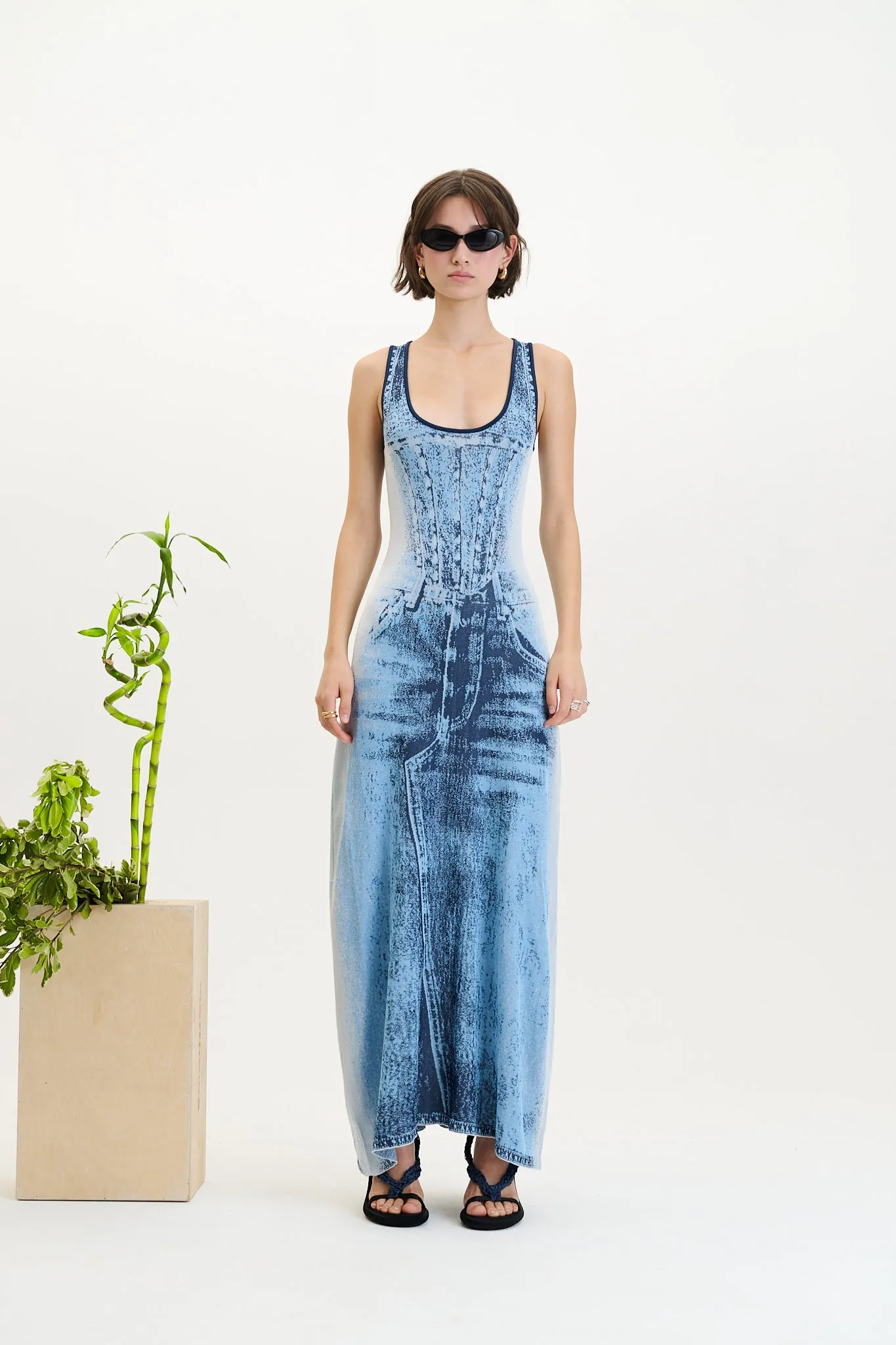 ASPEN DENIM TANK DRESS sold by PH5 product image thumbnail 2