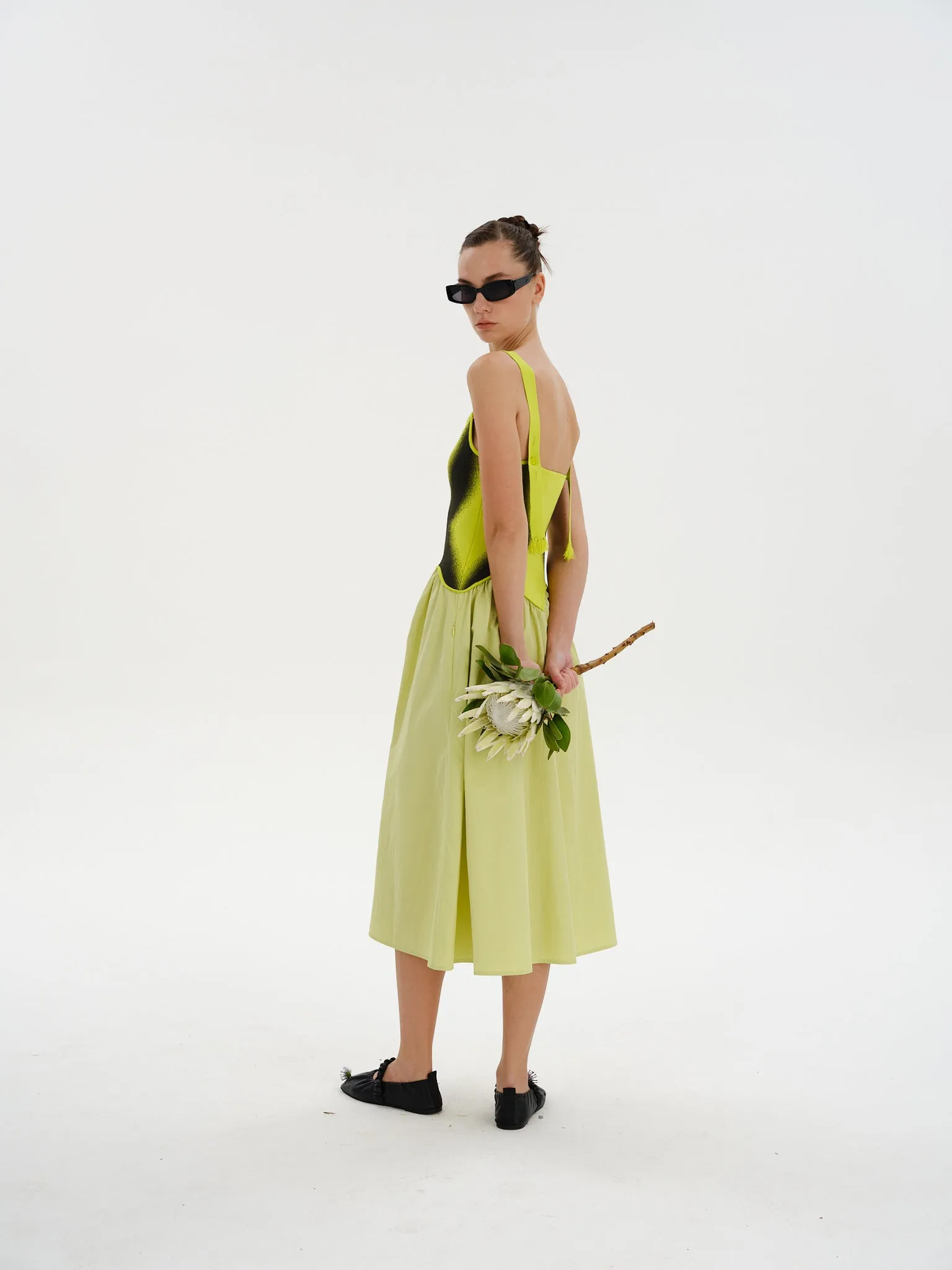 MUSHU MIXED MEDIA LONG DRESS sold by PH5