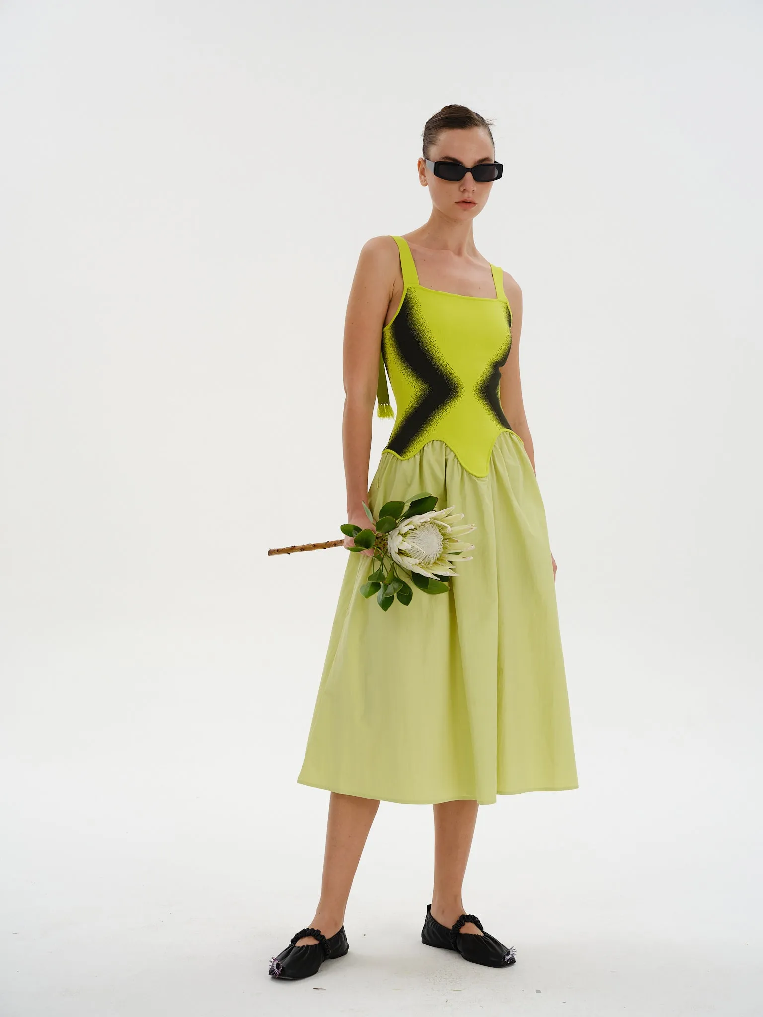 MUSHU MIXED MEDIA LONG DRESS sold by PH5 product image thumbnail 3