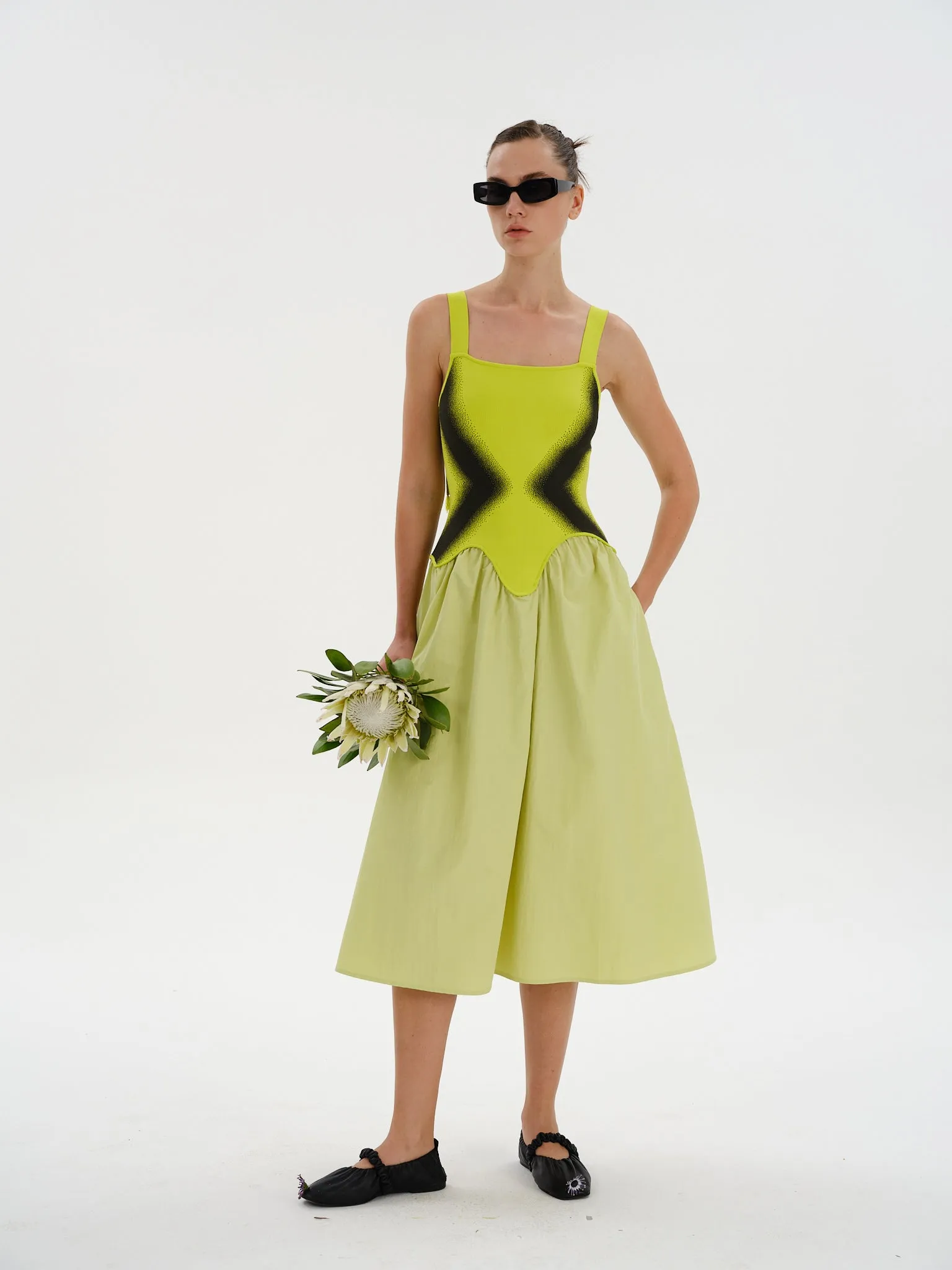 MUSHU MIXED MEDIA LONG DRESS sold by PH5 product image thumbnail 2