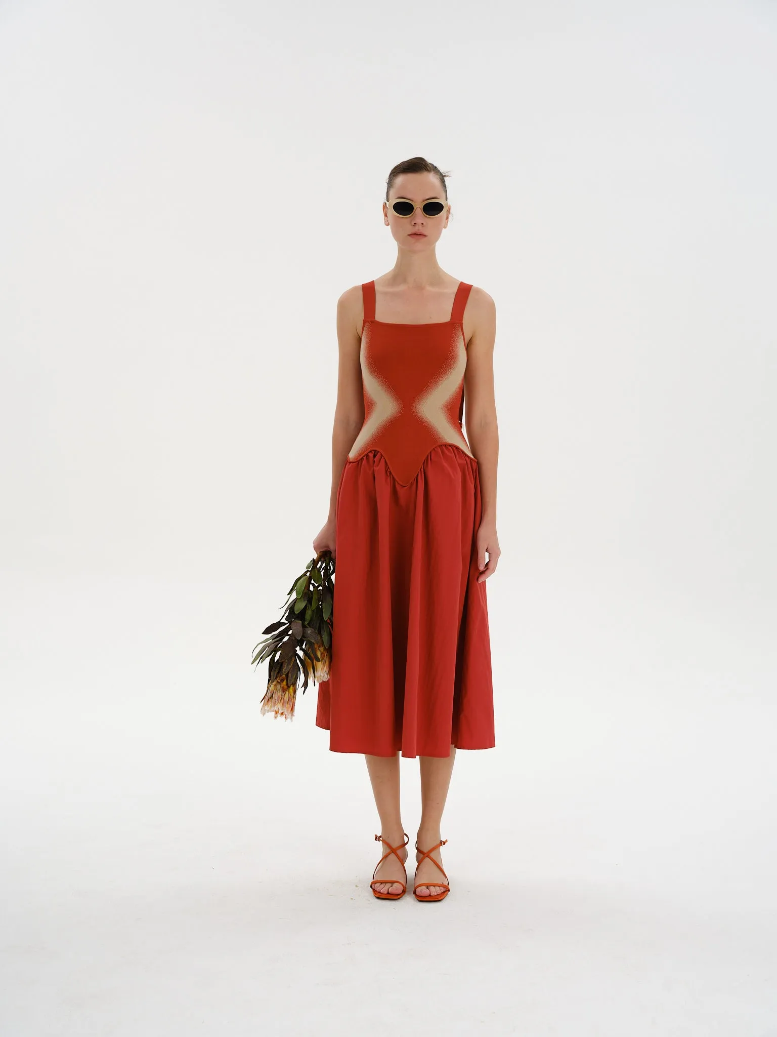 MUSHU MIXED MEDIA LONG DRESS sold by PH5 product image thumbnail 3