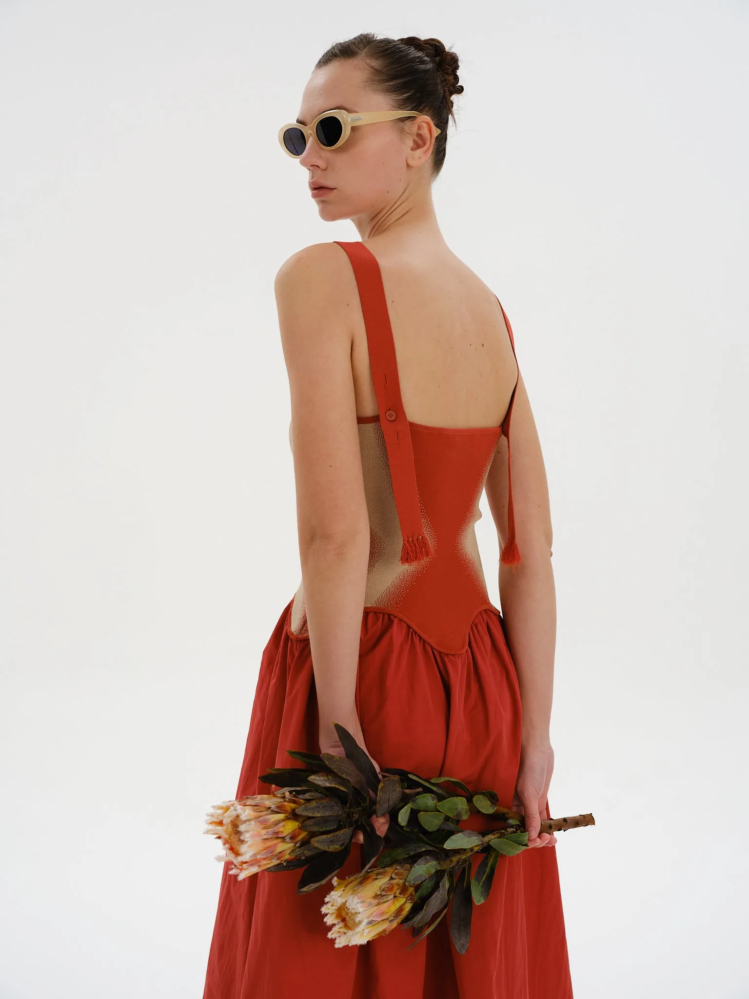 MUSHU MIXED MEDIA LONG DRESS sold by PH5 product image thumbnail 2
