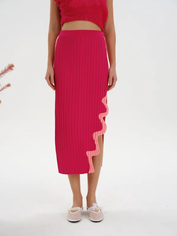 JELA PLEATED MIDI SKIRT made by PH5