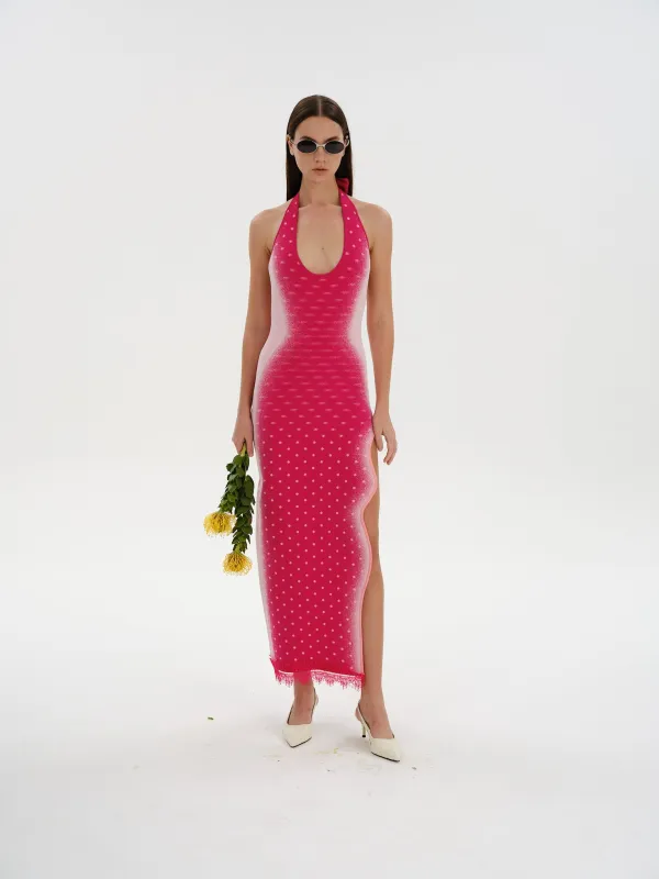 NOAH HALTER NECK LONG DRESS made by PH5