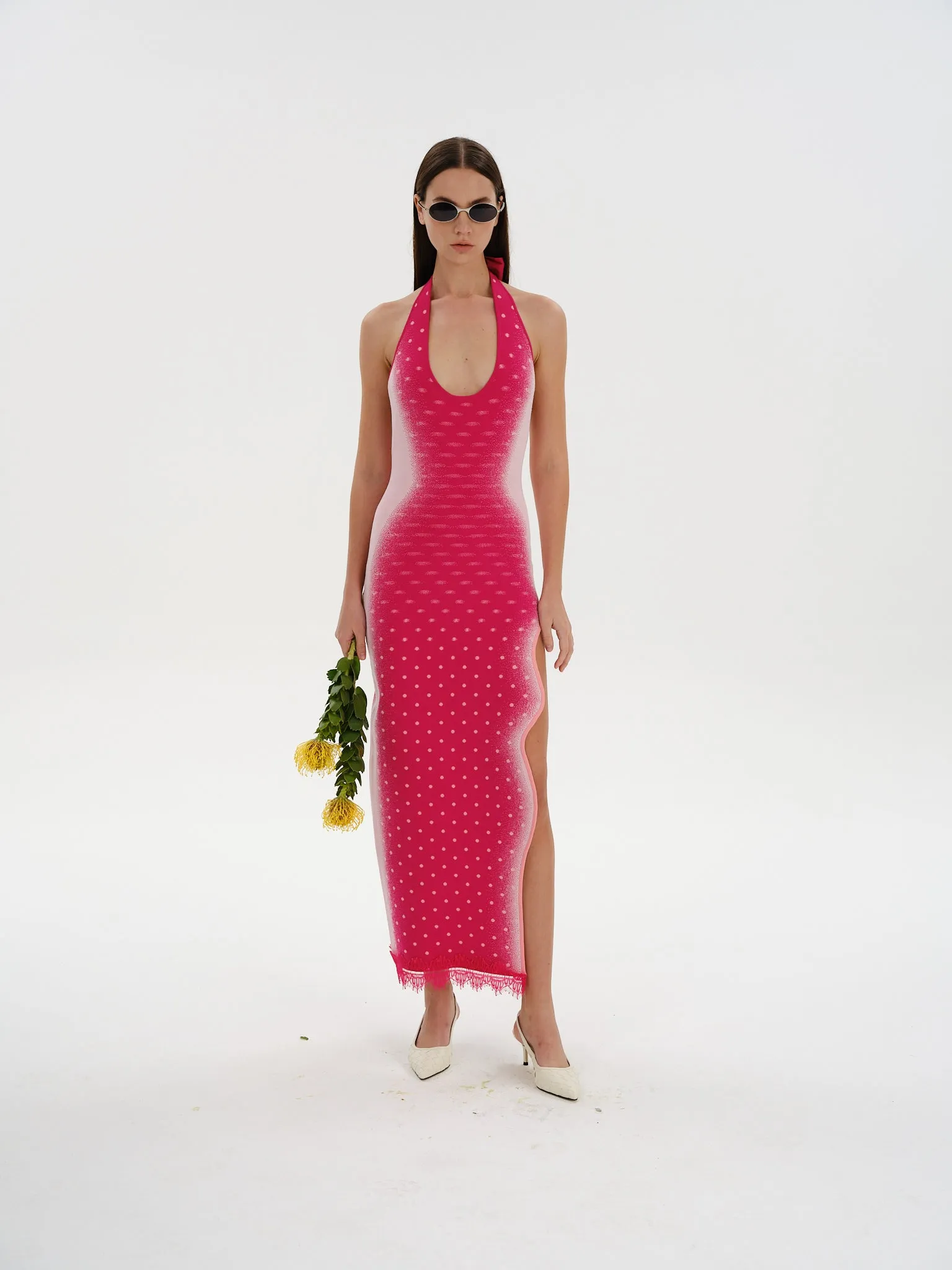 NOAH HALTER NECK LONG DRESS sold by PH5