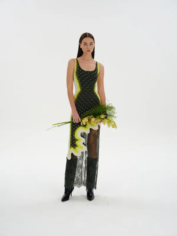 ASTER REVERSIBLE WAVY DRESS made by PH5