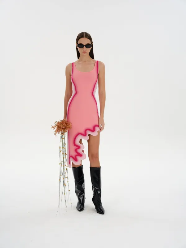 ASTER REVERSIBLE WAVY DRESS made by PH5
