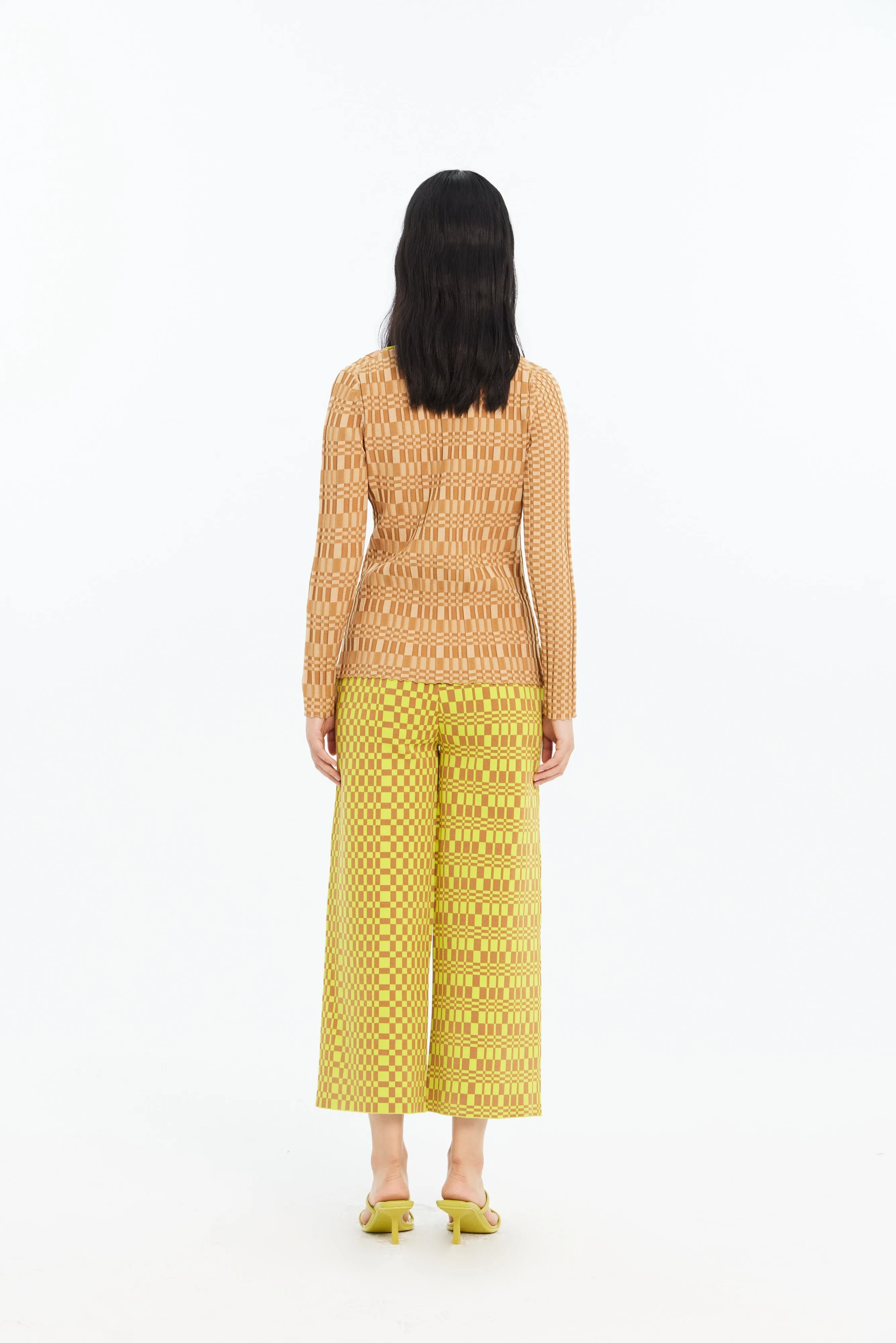 KRIS ECO PLAID WIDE LEG PANTS sold by PH5 product image thumbnail 4
