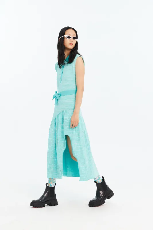 KERRY PLEATED ECO TANK DRESS WITH SIDE CUT OUT made by PH5