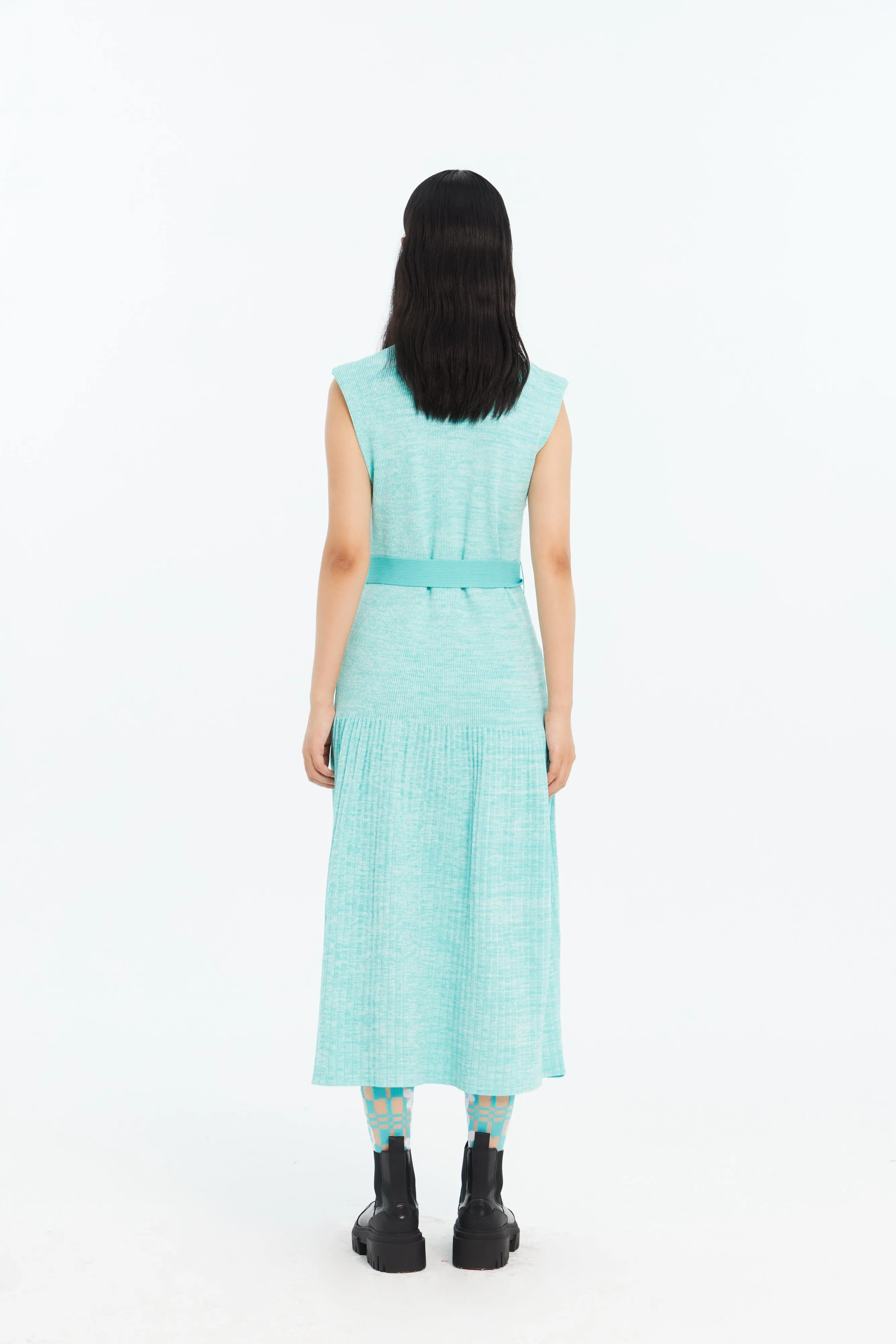 KERRY PLEATED ECO TANK DRESS WITH SIDE CUT OUT sold by PH5 product image thumbnail 3