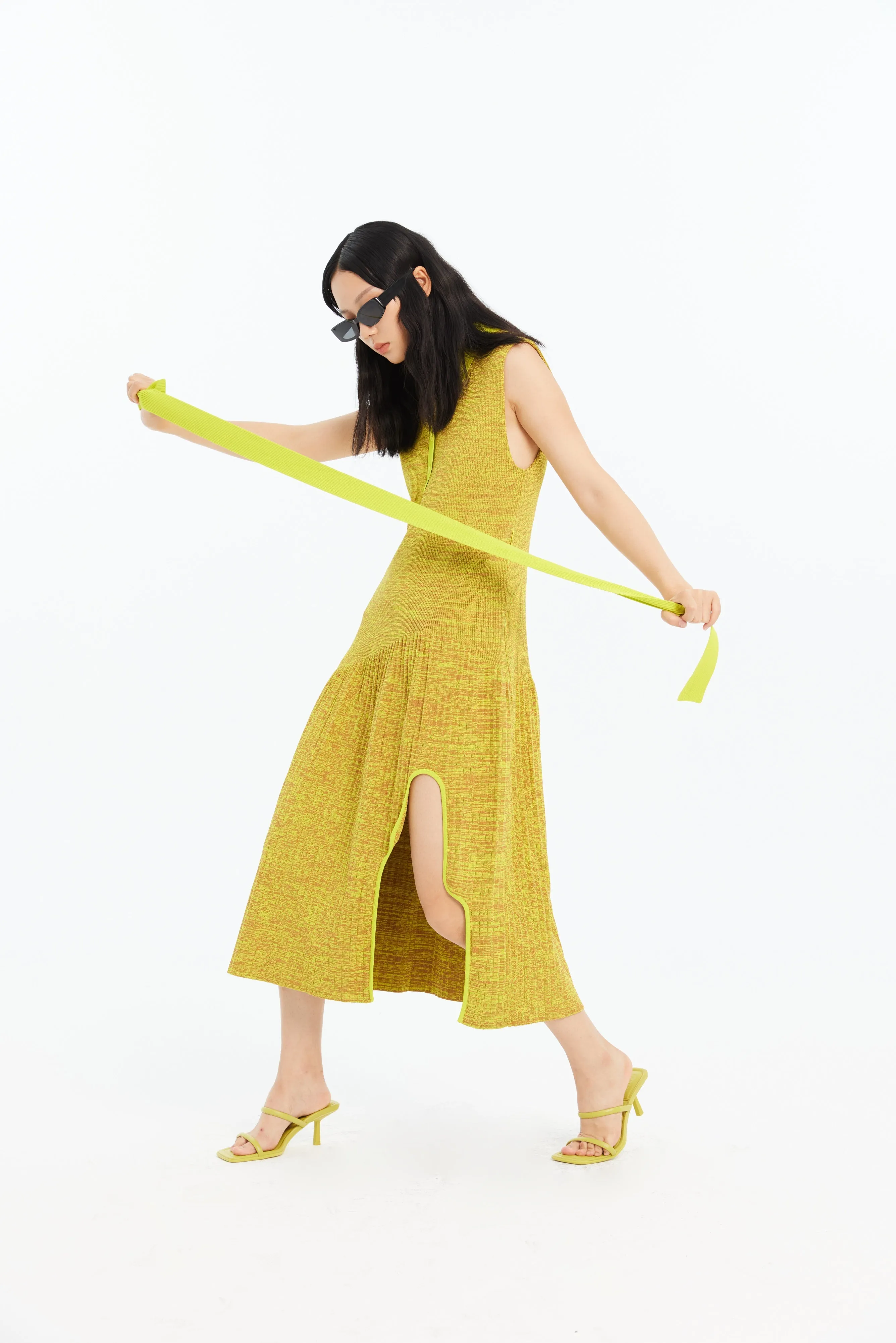 KERRY PLEATED ECO TANK DRESS WITH SIDE CUT OUT sold by PH5 product image thumbnail 4