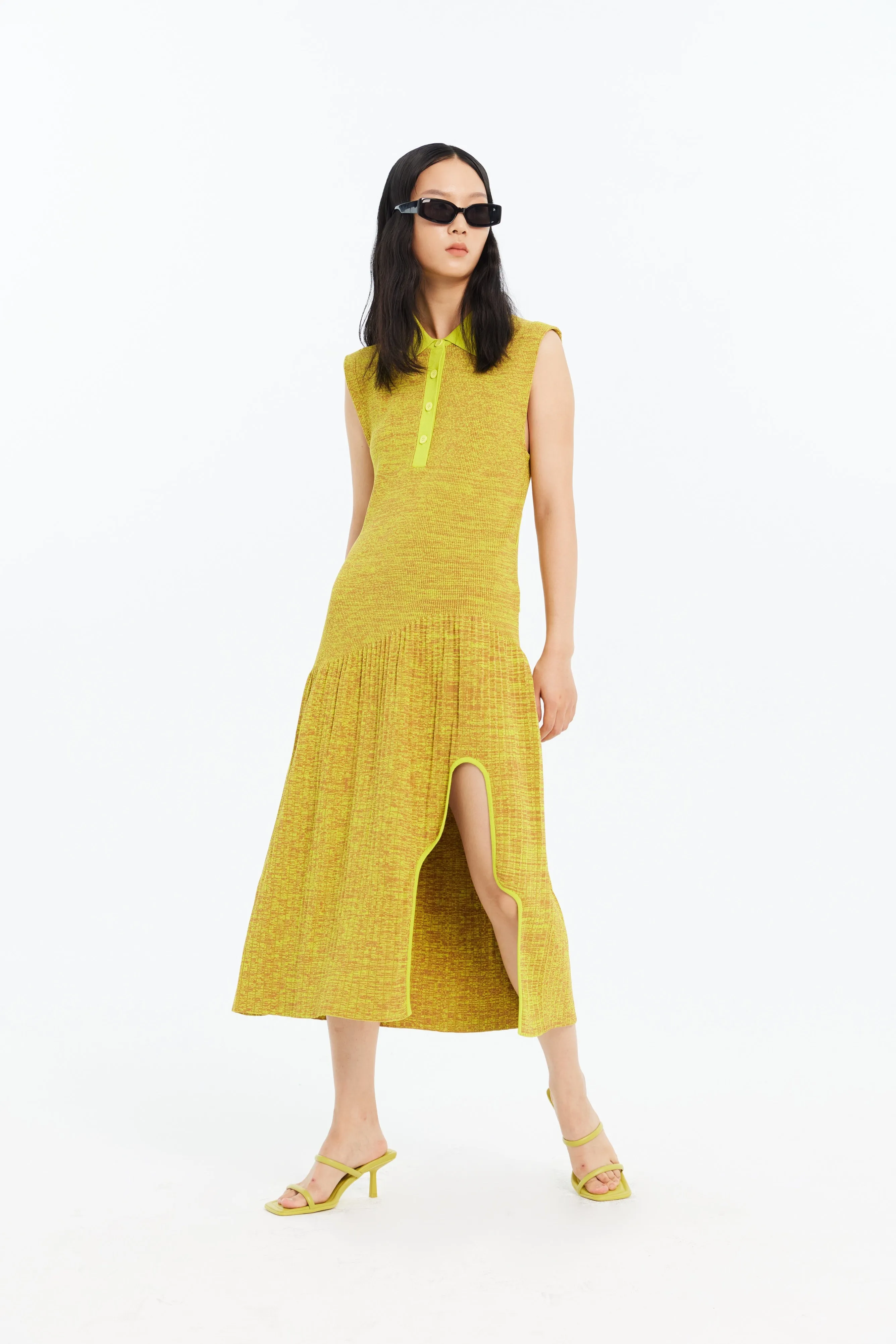 KERRY PLEATED ECO TANK DRESS WITH SIDE CUT OUT sold by PH5 product image thumbnail 2