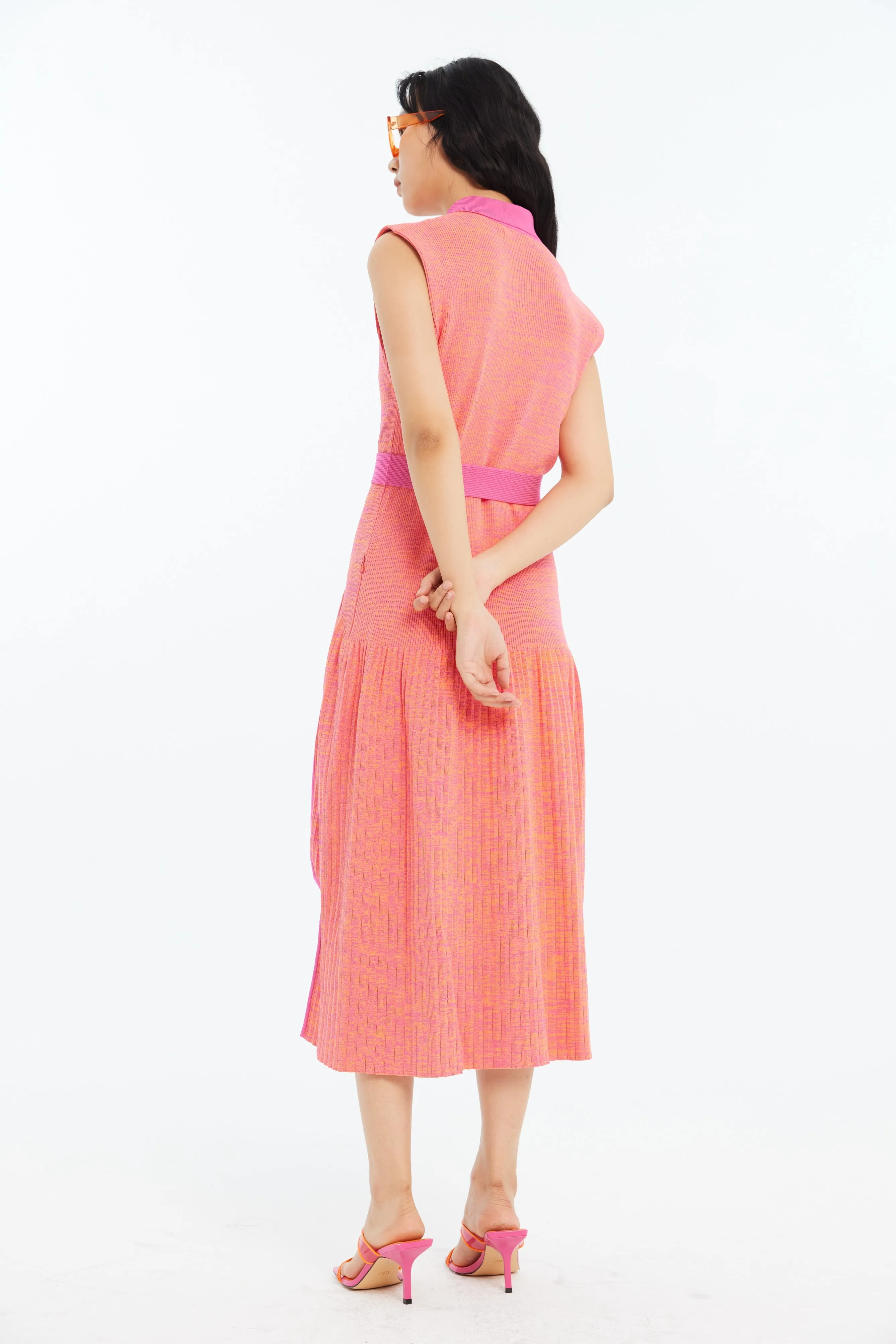 KERRY PLEATED ECO TANK DRESS WITH SIDE CUT OUT sold by PH5 product image thumbnail 3