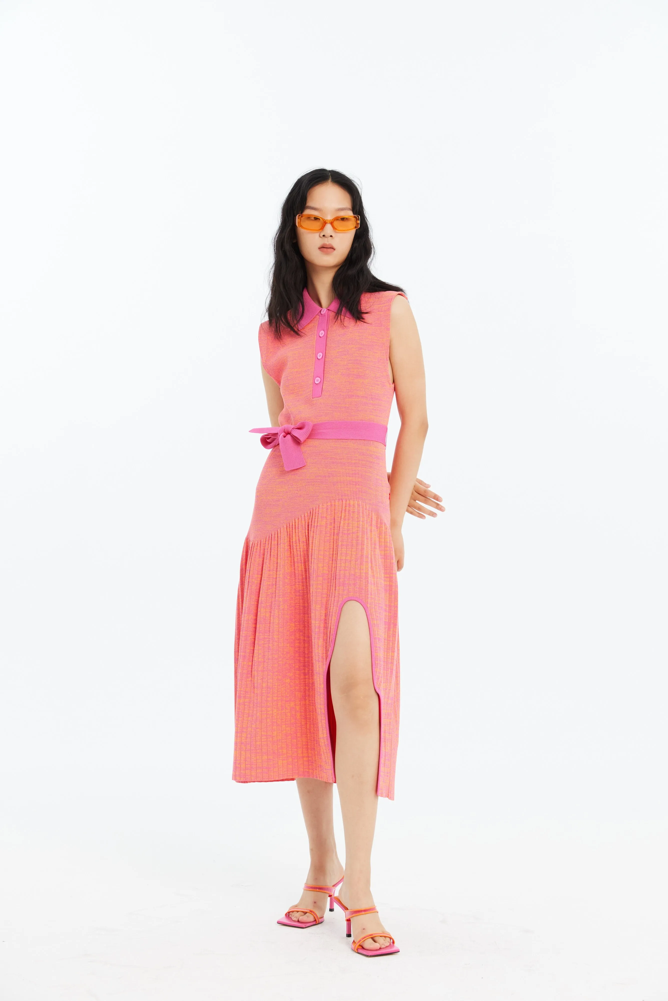 KERRY PLEATED ECO TANK DRESS WITH SIDE CUT OUT sold by PH5 product image thumbnail 2
