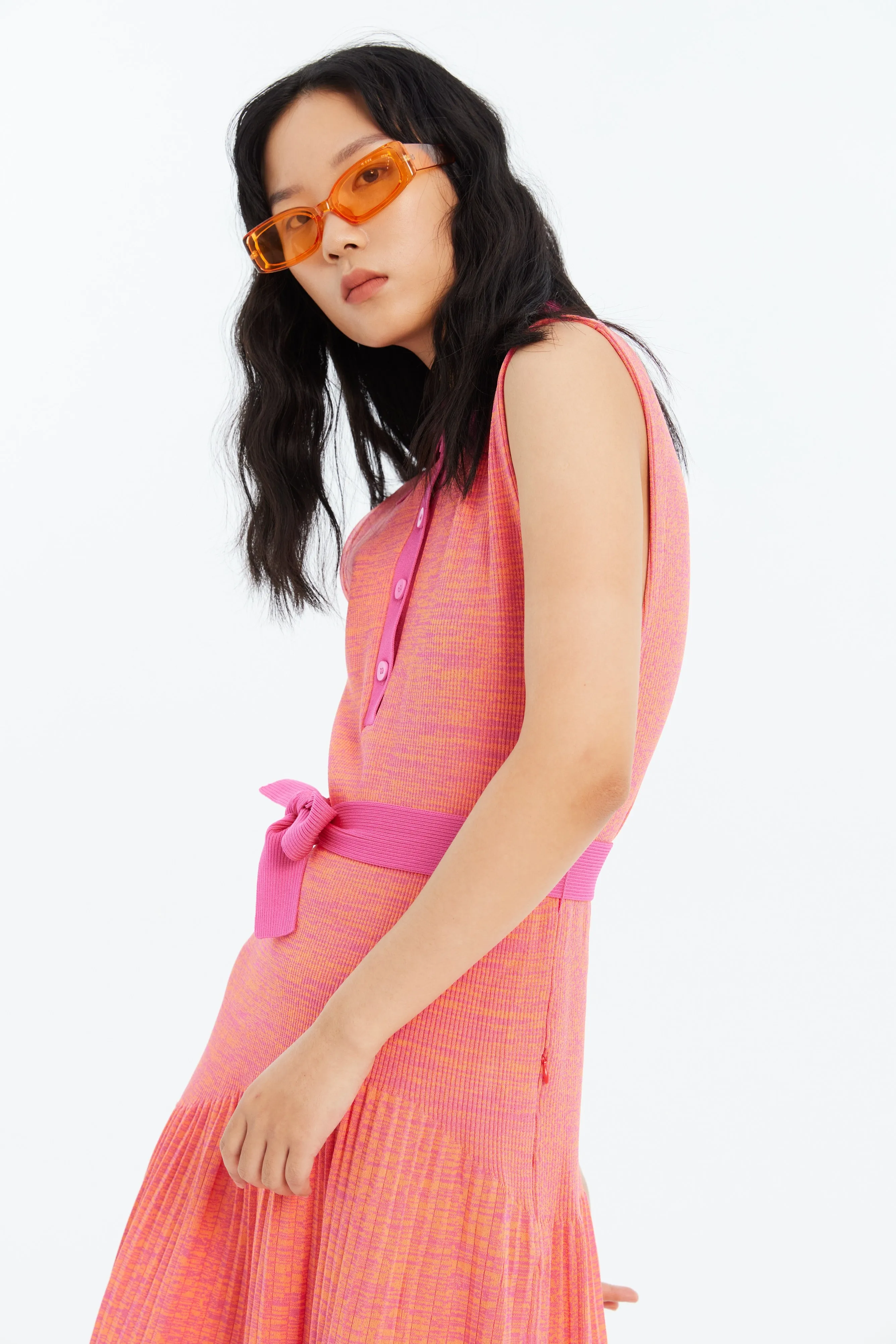 KERRY PLEATED ECO TANK DRESS WITH SIDE CUT OUT sold by PH5 product image thumbnail 4