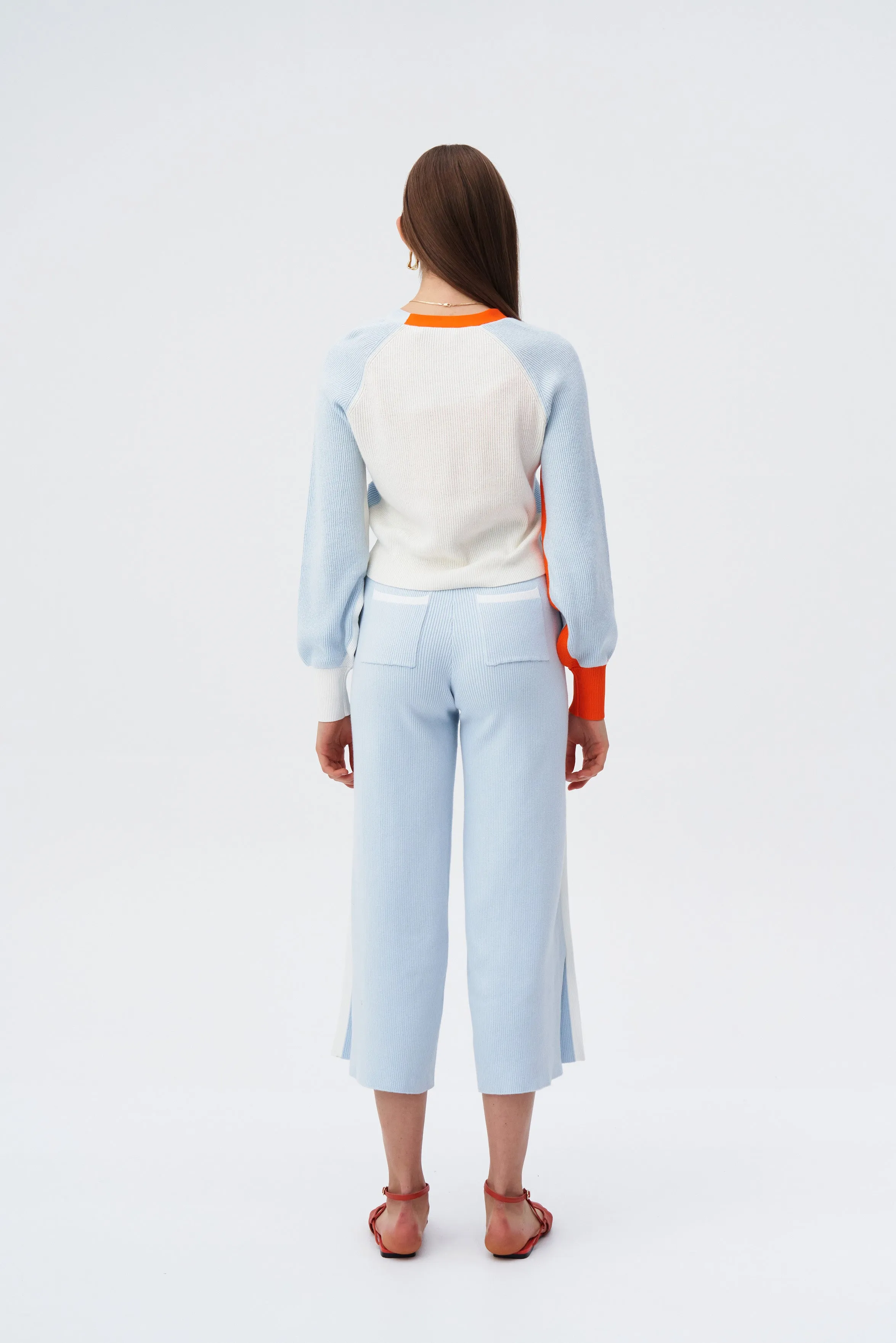 ALAIA ECO CASHMERE COTTON WAVY RIBBED CROPPED CARDIGAN sold by PH5 product image thumbnail 4