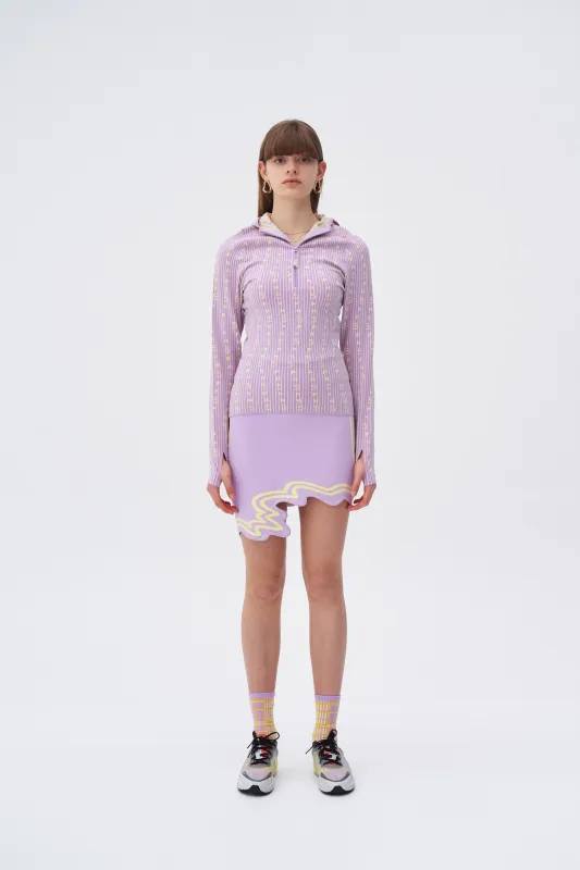 EILISH SIGNATURE WAVY MINI SKIRT IN ECO YARN made by PH5