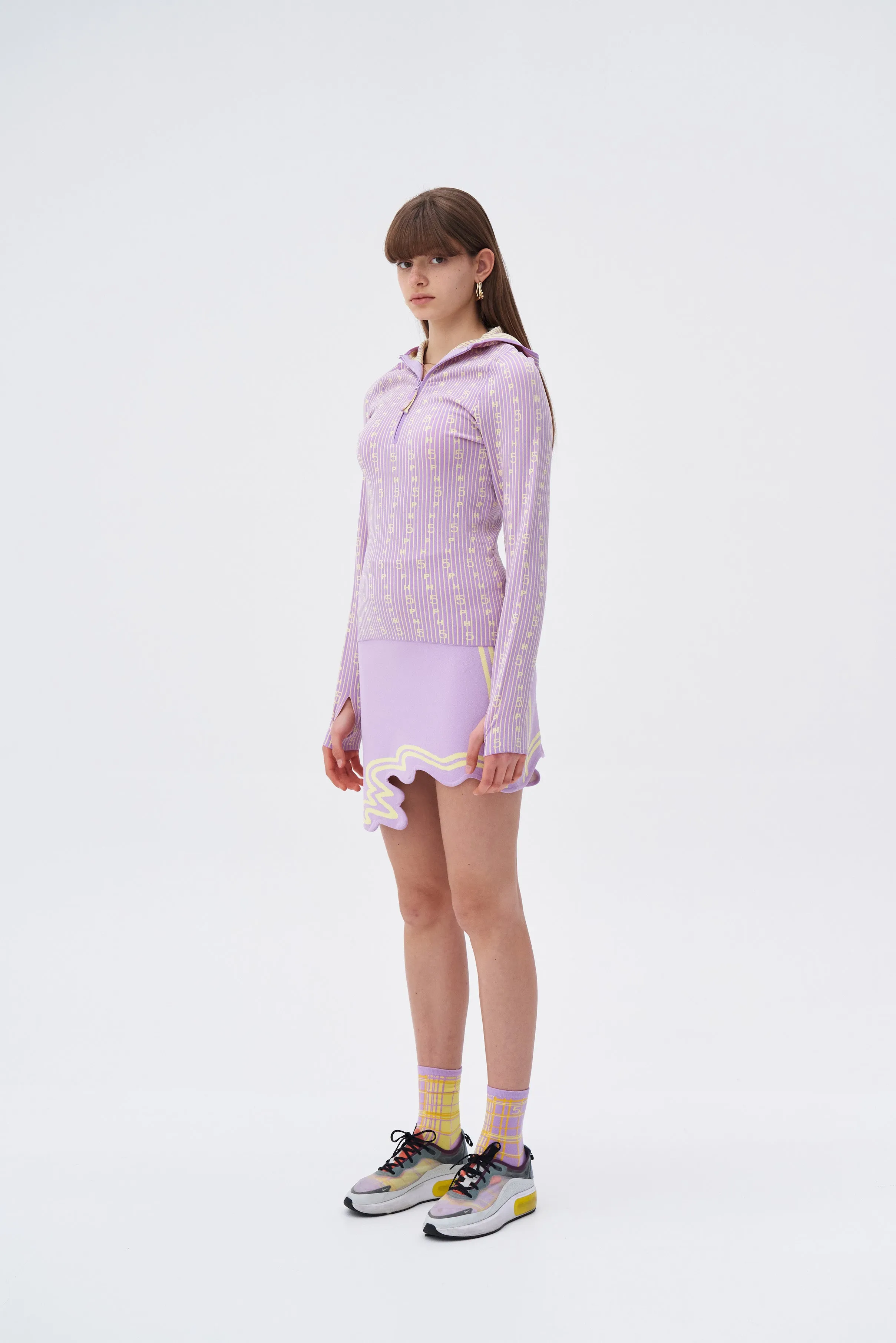 EILISH SIGNATURE WAVY MINI SKIRT IN ECO YARN sold by PH5 product image thumbnail 3