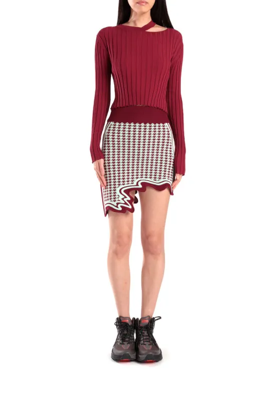 Alpine Asymmetric Mini Skirt made by PH5