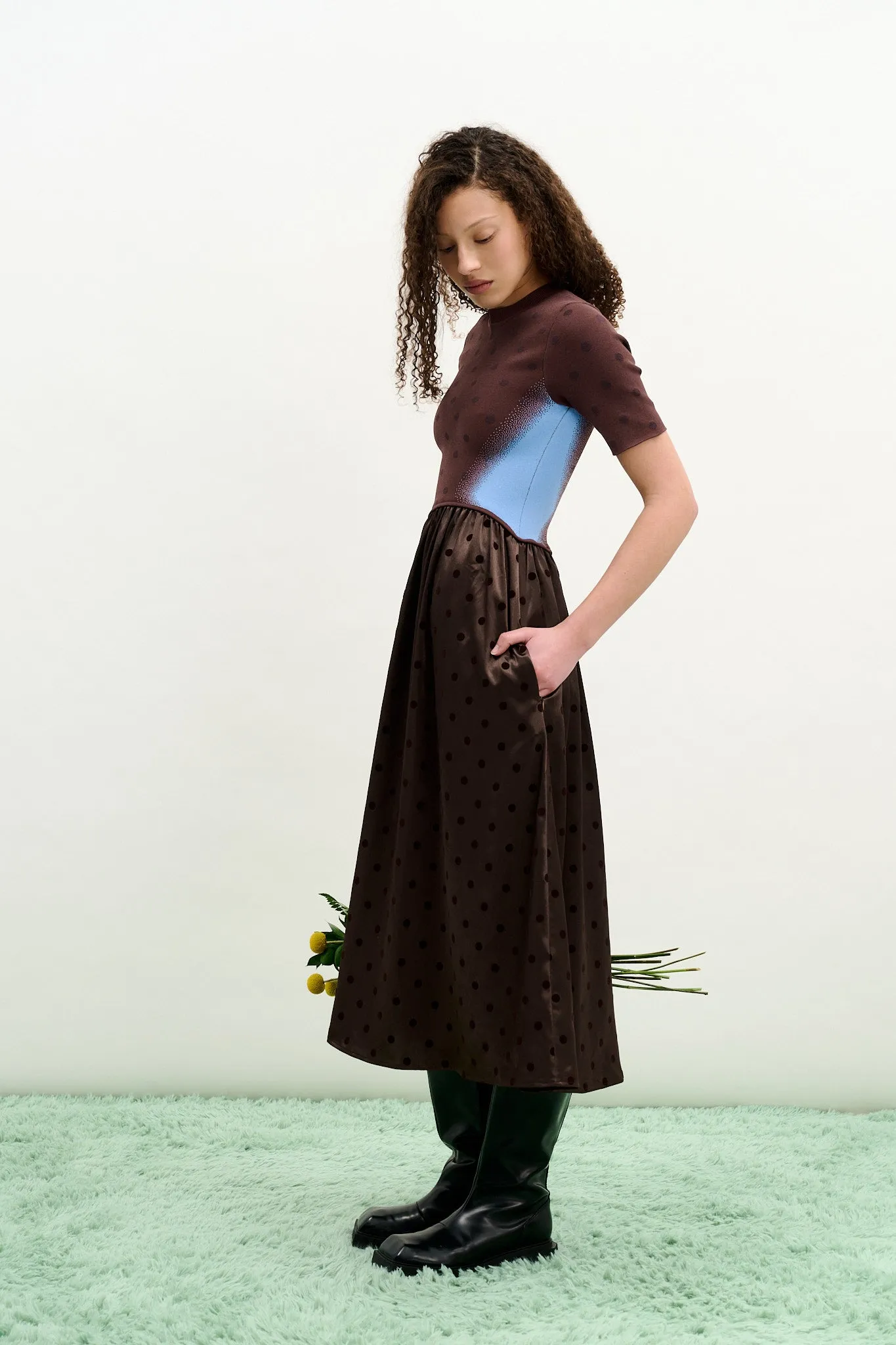 BIANCA MIXED MEDIA LONG DRESS sold by PH5 product image thumbnail 2