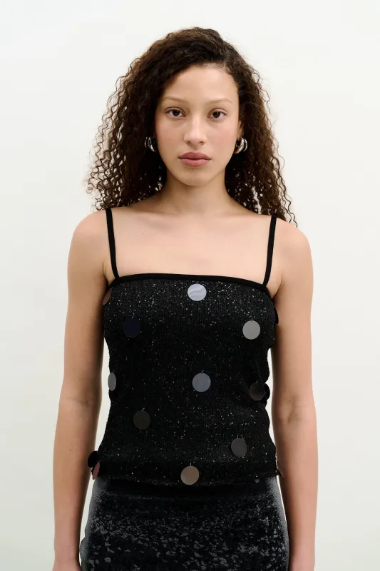 ARIEL SEQUINS TANK TOP made by PH5