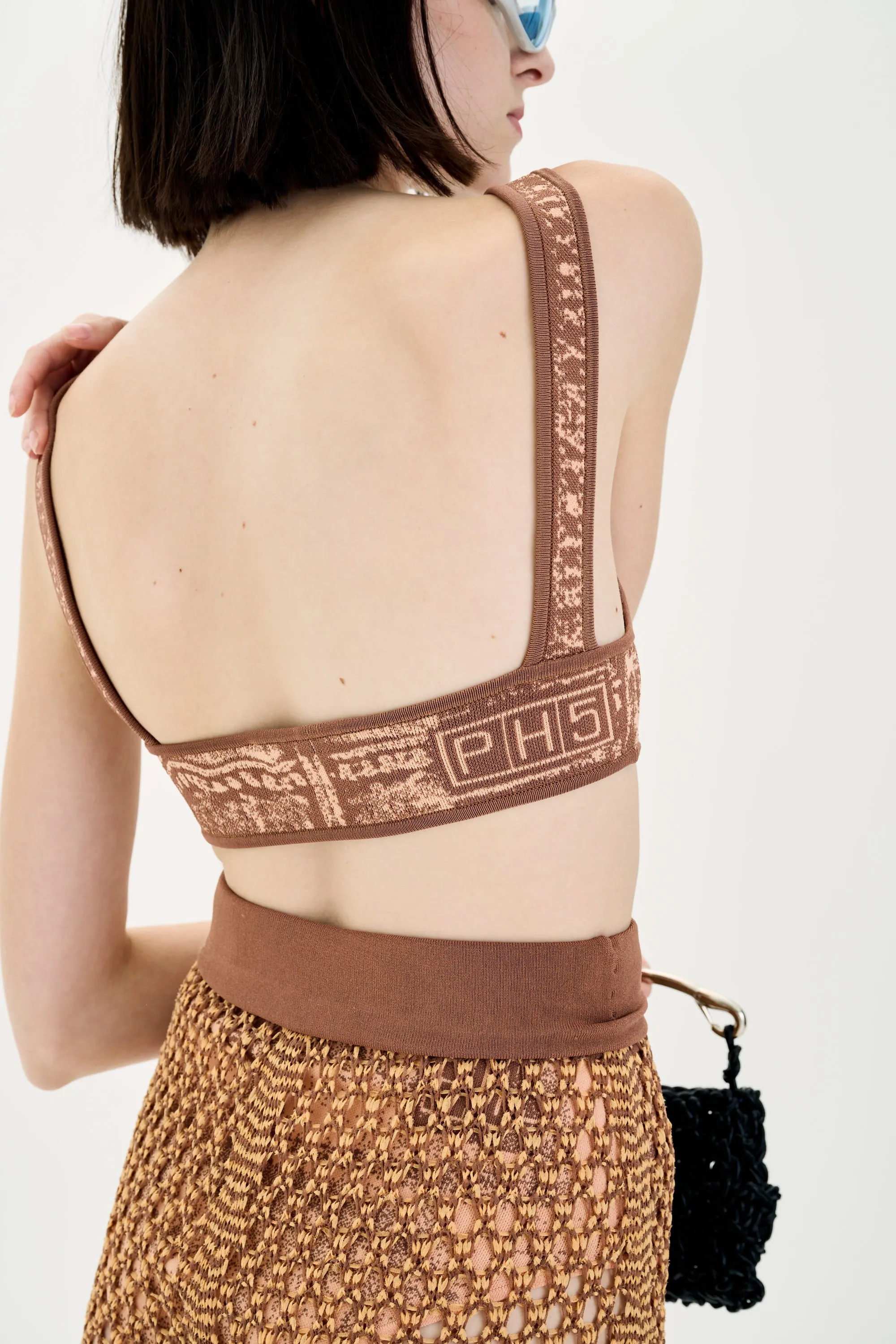 LONGAN FAKE DENIM BRA TOP sold by PH5 product image thumbnail 5
