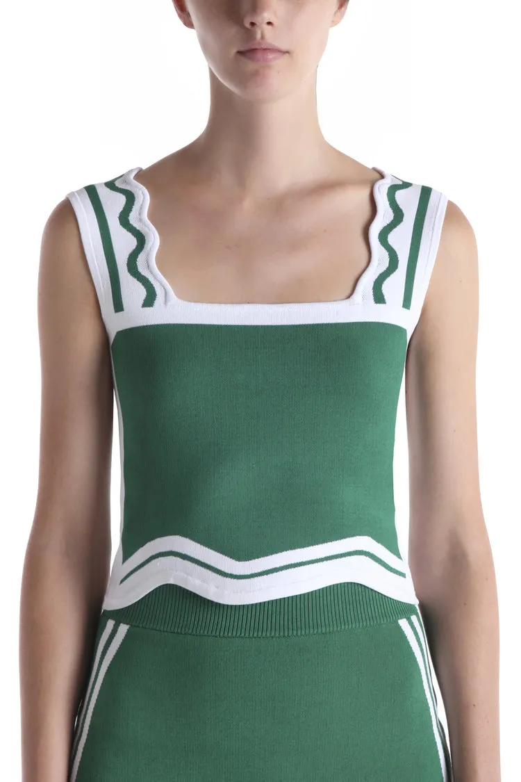 Beatrix Wavy Crop Tank Top sold by PH5