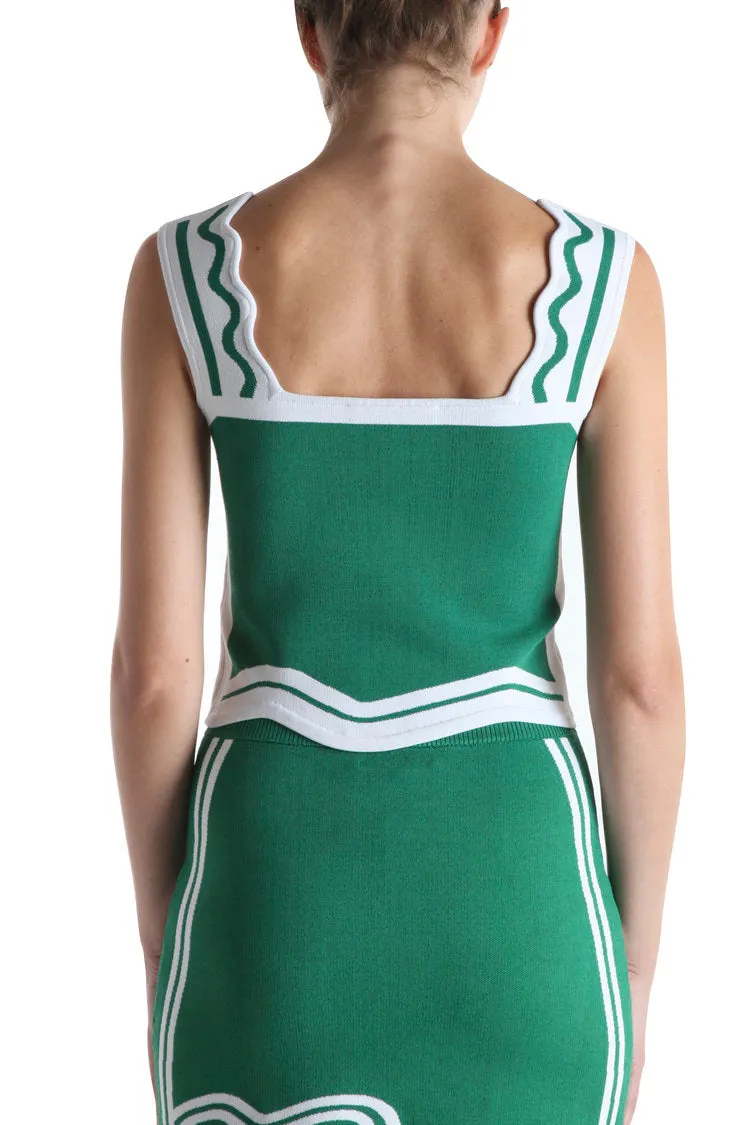 Beatrix Wavy Crop Tank Top sold by PH5 product image thumbnail 3