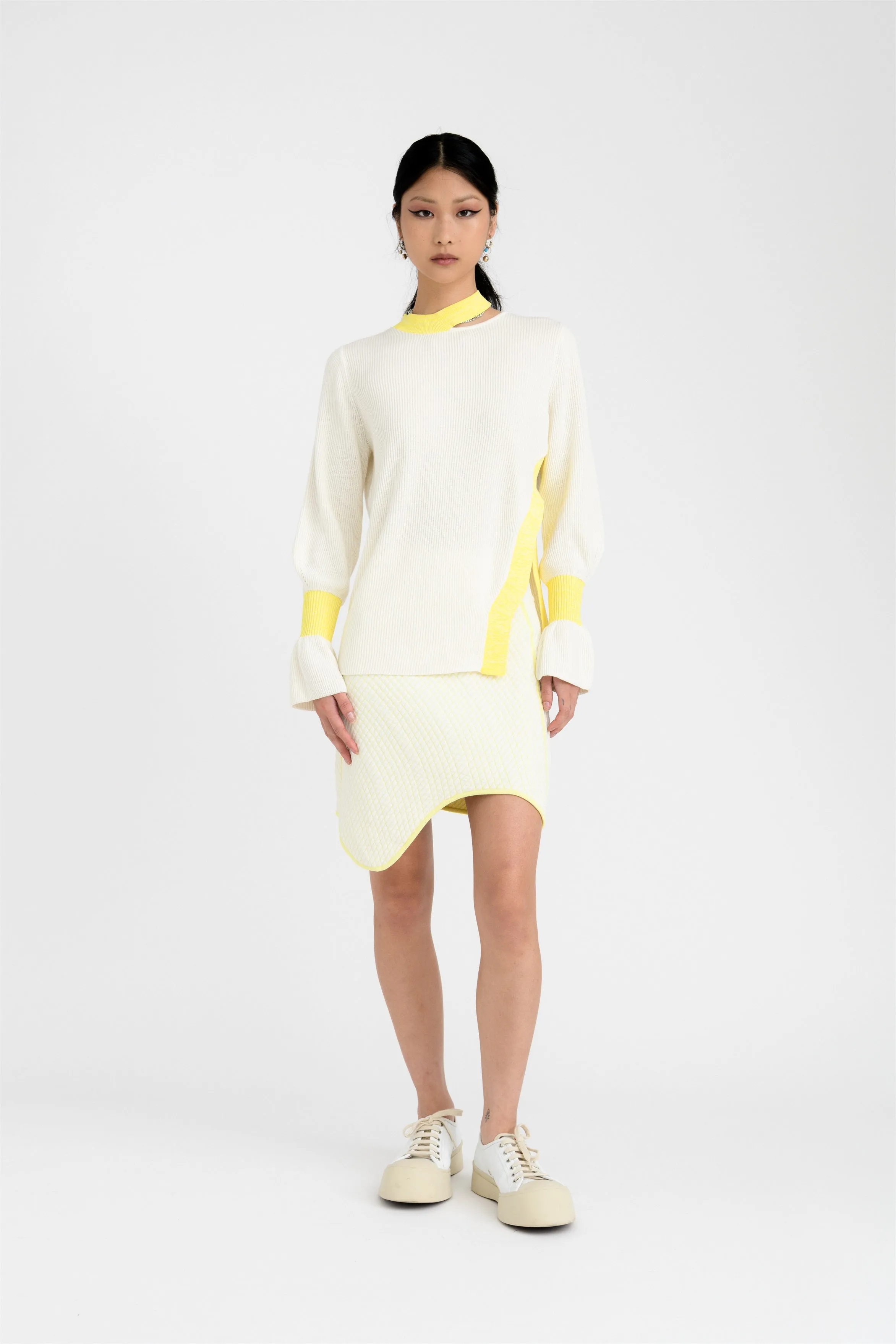 MOROSE PILLOW STITCH WAVY MINI SKIRT sold by PH5 product image thumbnail 2