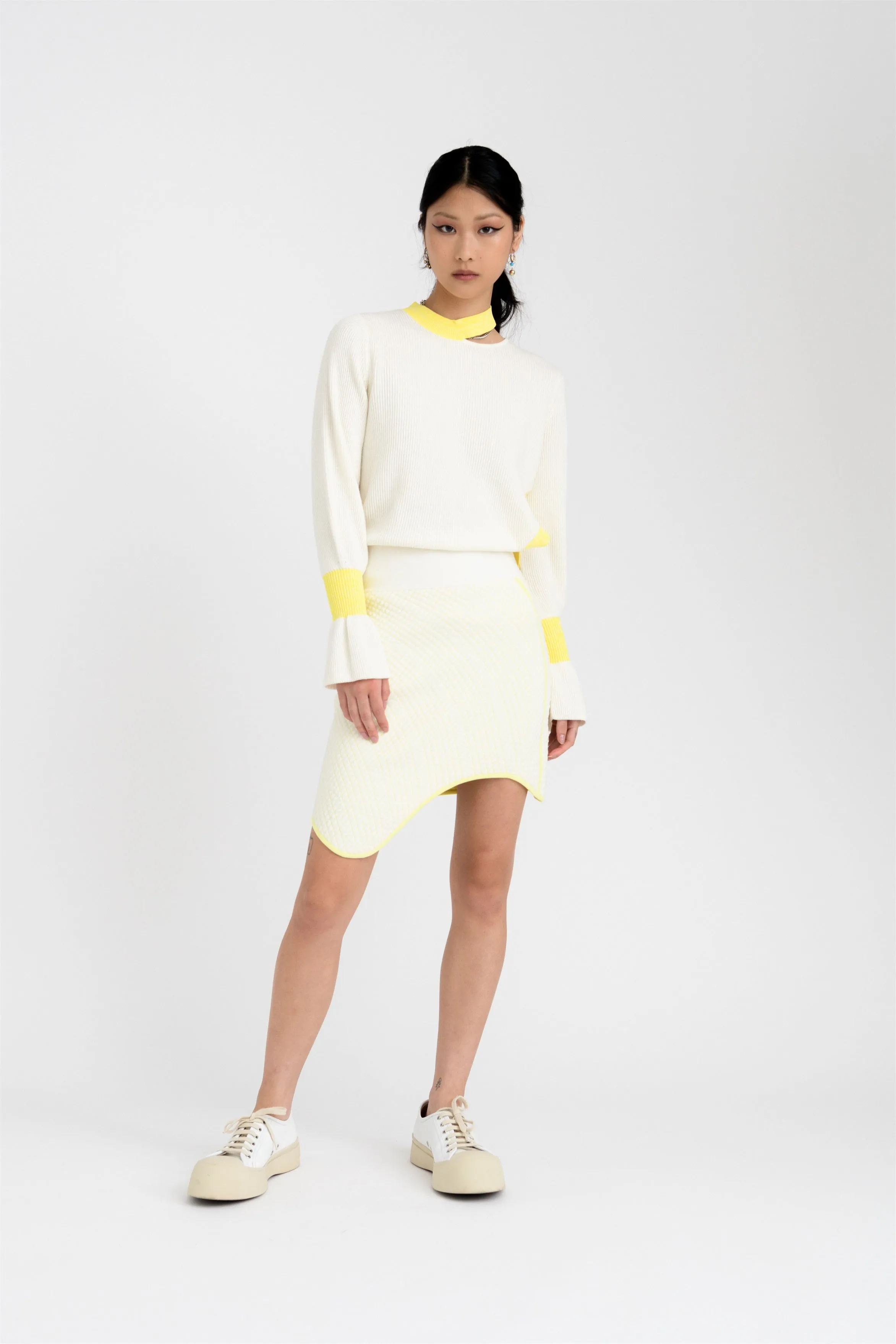 MOROSE PILLOW STITCH WAVY MINI SKIRT sold by PH5