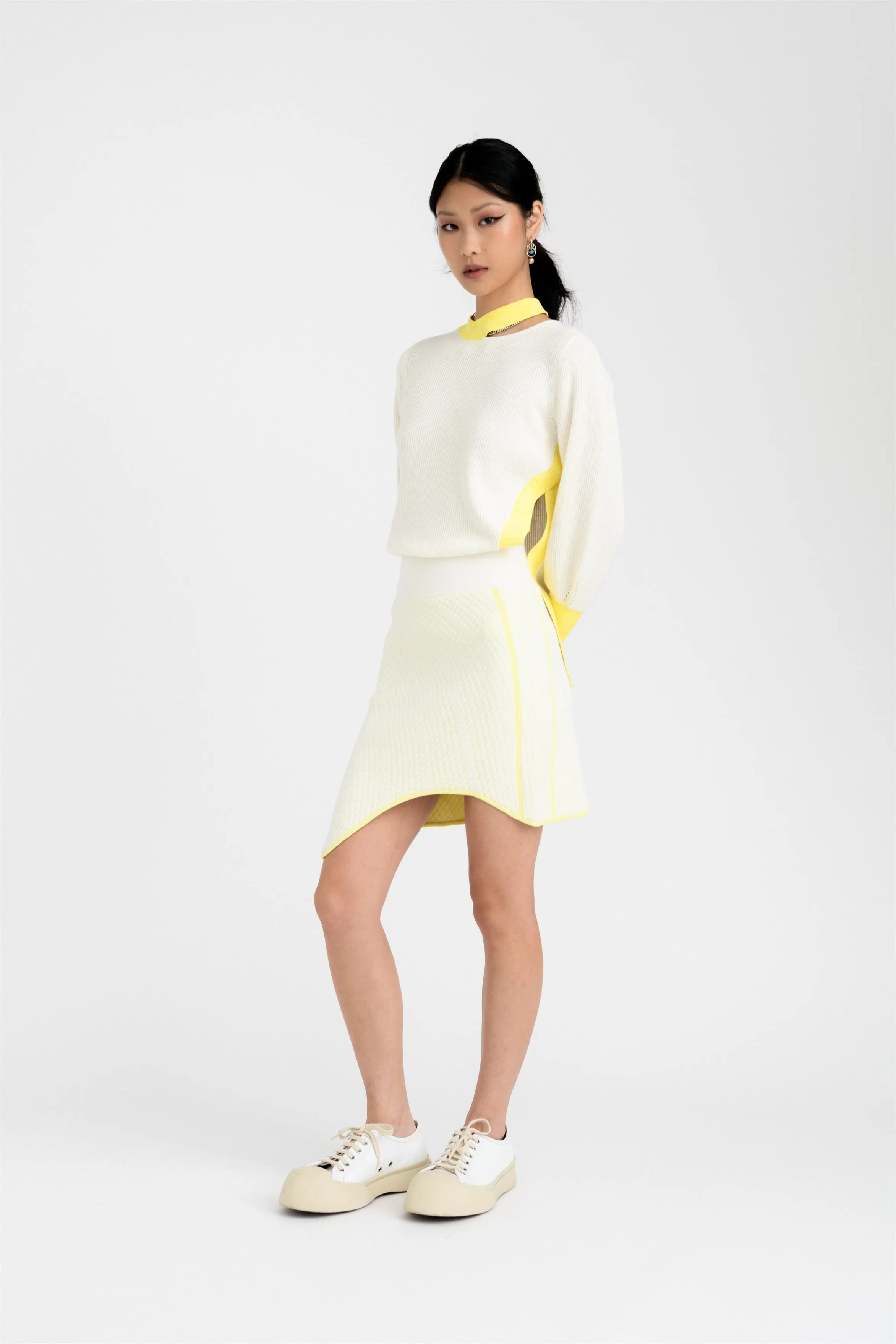 MOROSE PILLOW STITCH WAVY MINI SKIRT sold by PH5 product image thumbnail 3