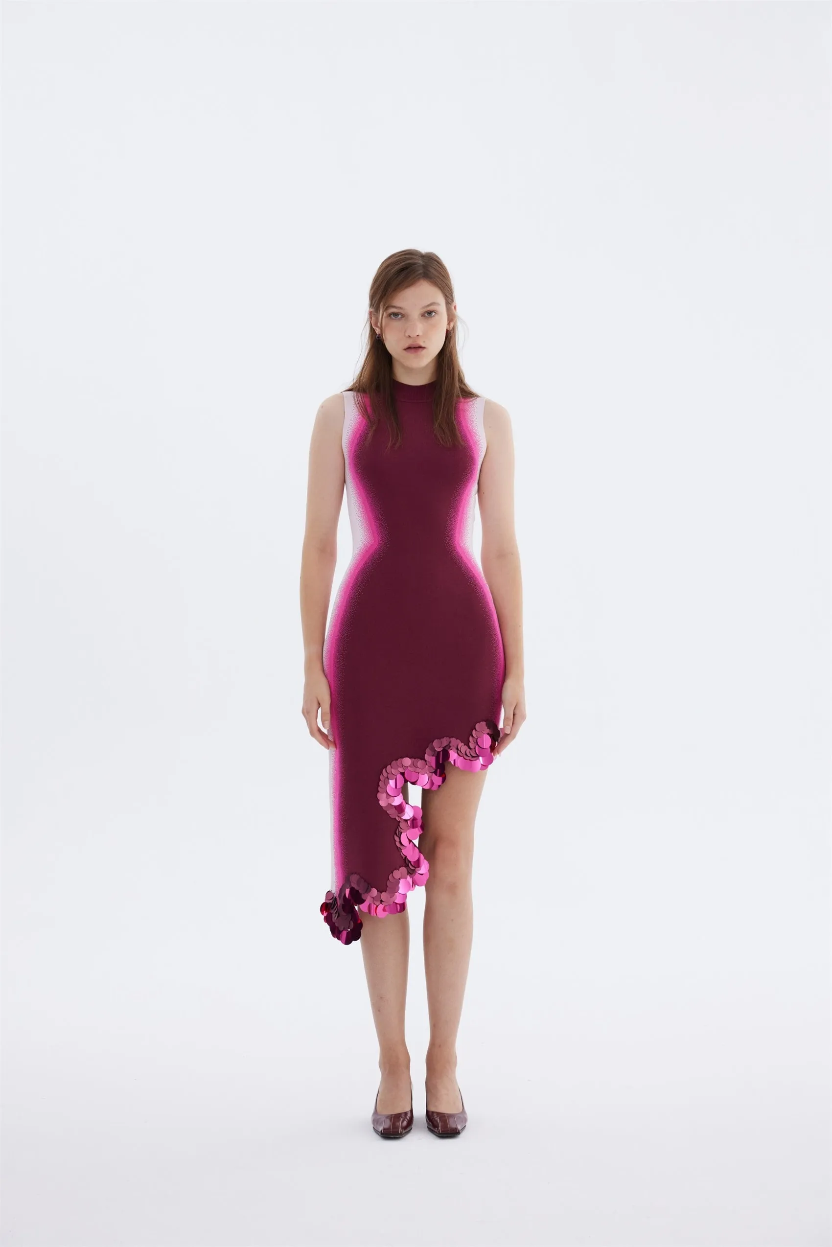 MAYA WAVY ASYMMETRIC DRESS WITH SEQUINS sold by PH5 product image thumbnail 3