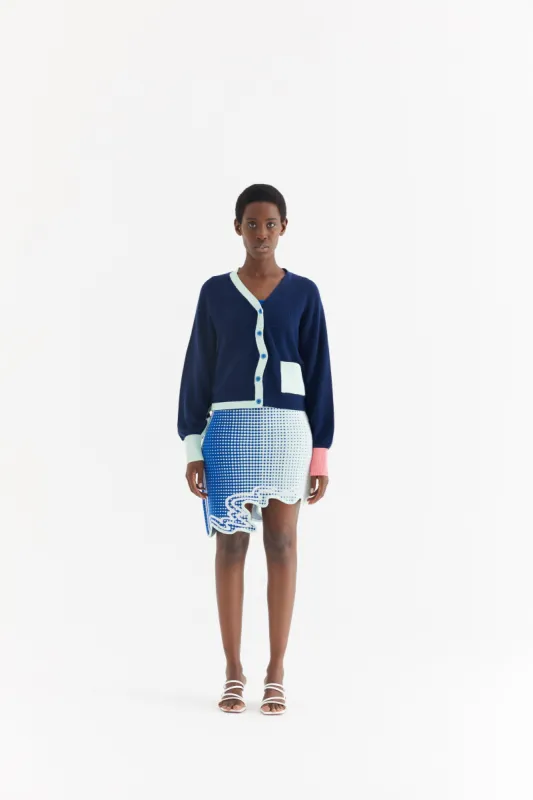 SEDNA MERINO WOOL WAVY CARDIGAN sold by PH5