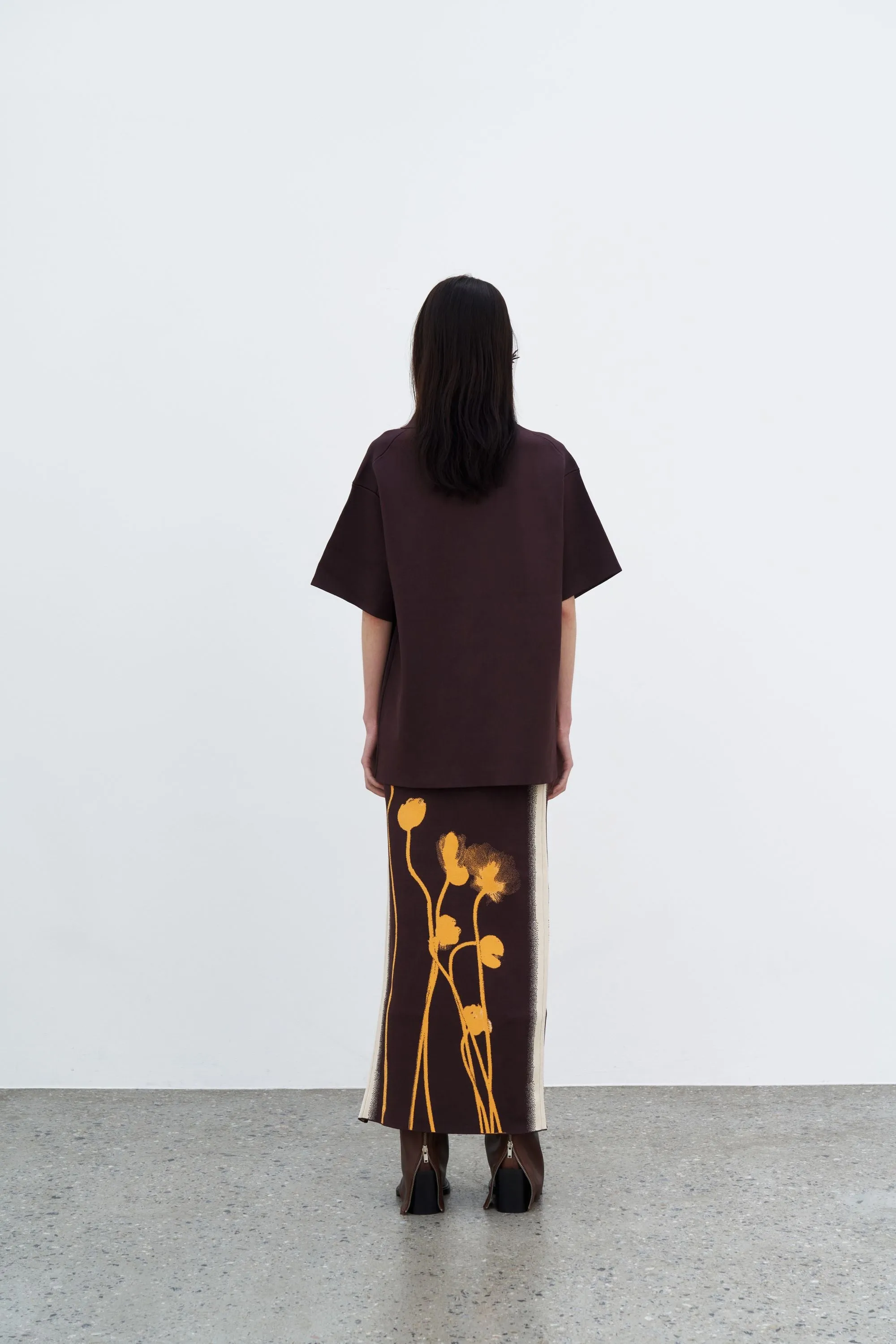 AMBER FLOWER PRINT OVERSIZED POLO SHIRT sold by PH5 product image thumbnail 5