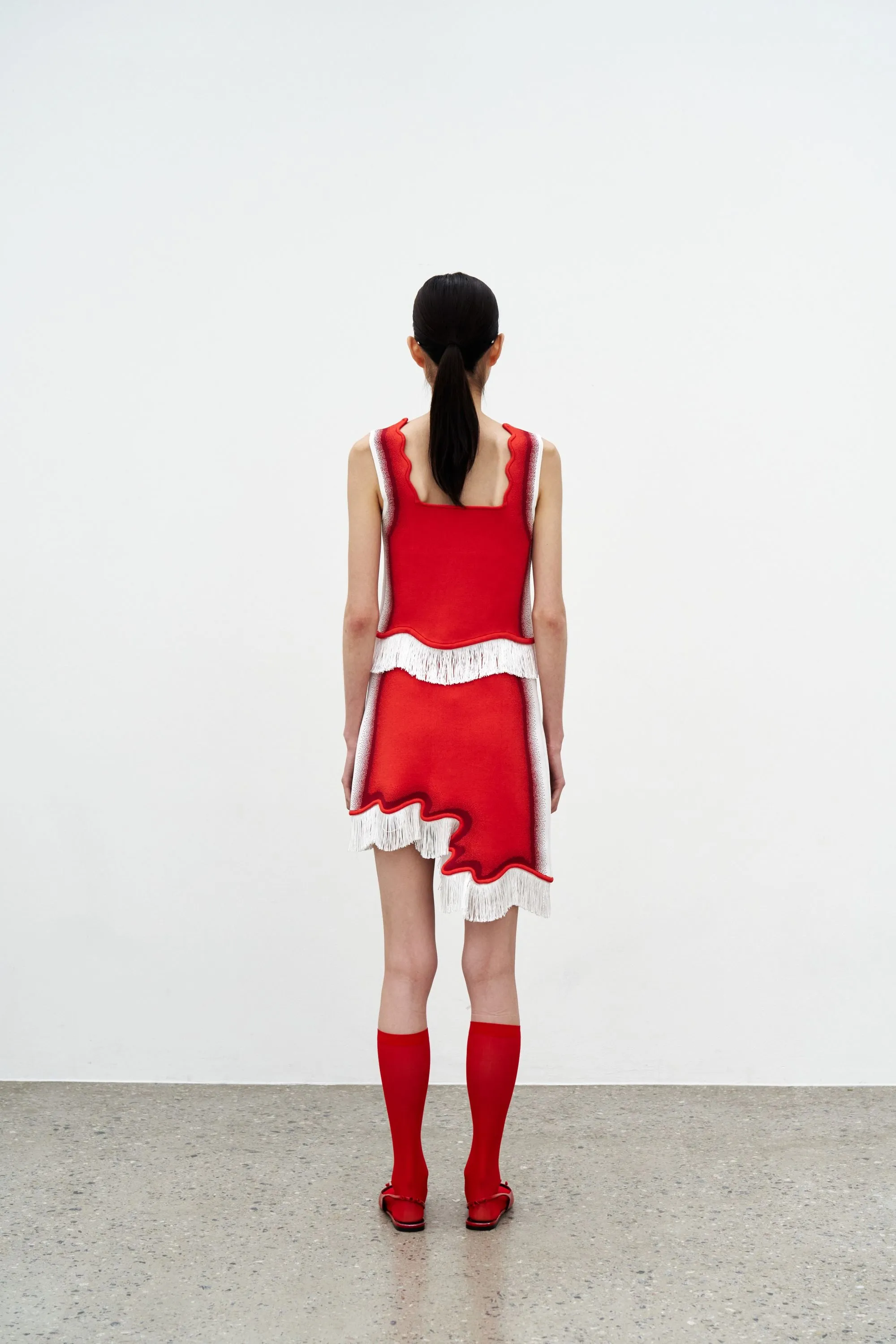 EMMA WAVY CROP TANK TOP WITH FRINGE sold by PH5 product image thumbnail 5