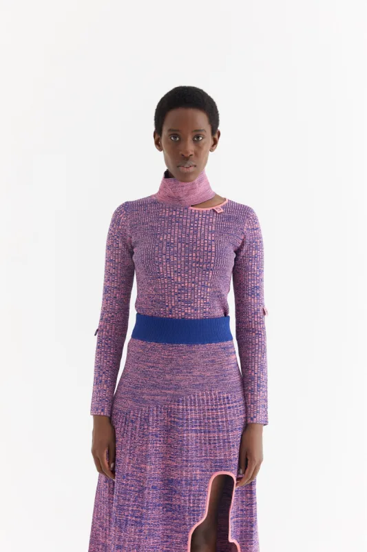 SUSAN MOCK NECK LONG SLEEVE PULLOVER made by PH5