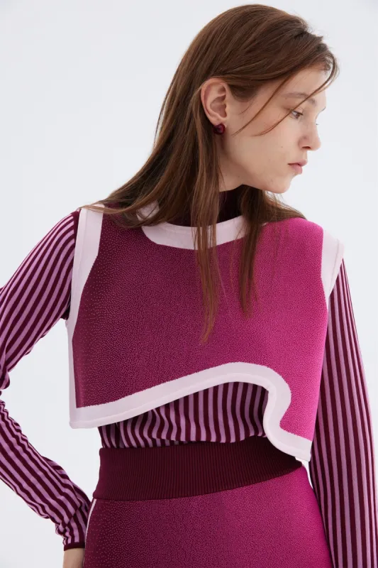 DAHLIA OVERSIZED WAVY CROP TOP sold by PH5