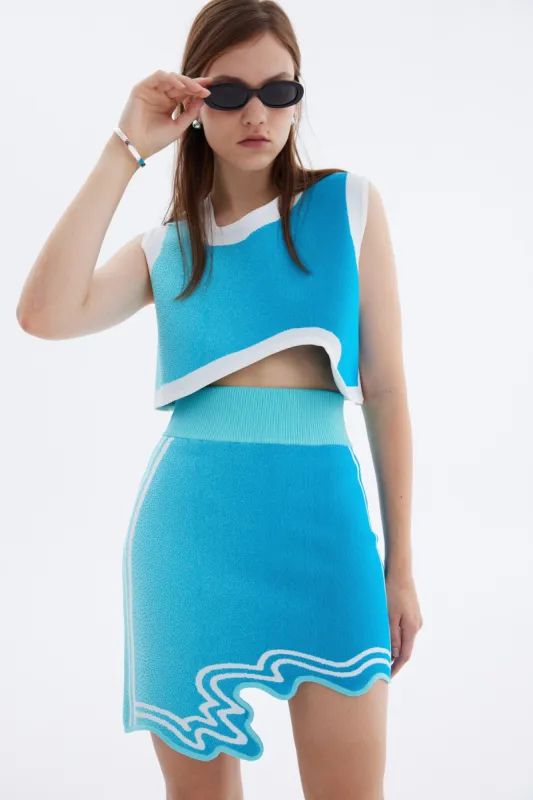 NOVA WAVY MINI SKIRT sold by PH5