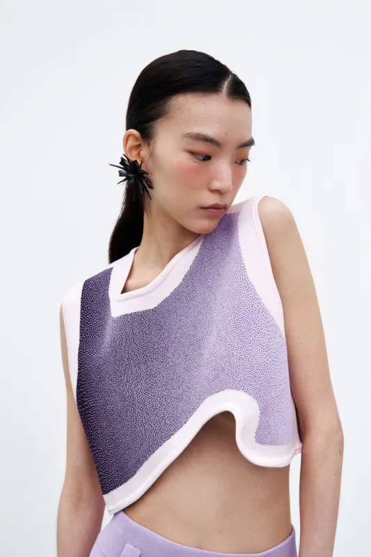 DAHLIA OVERSIZED WAVY CROP TOP sold by PH5